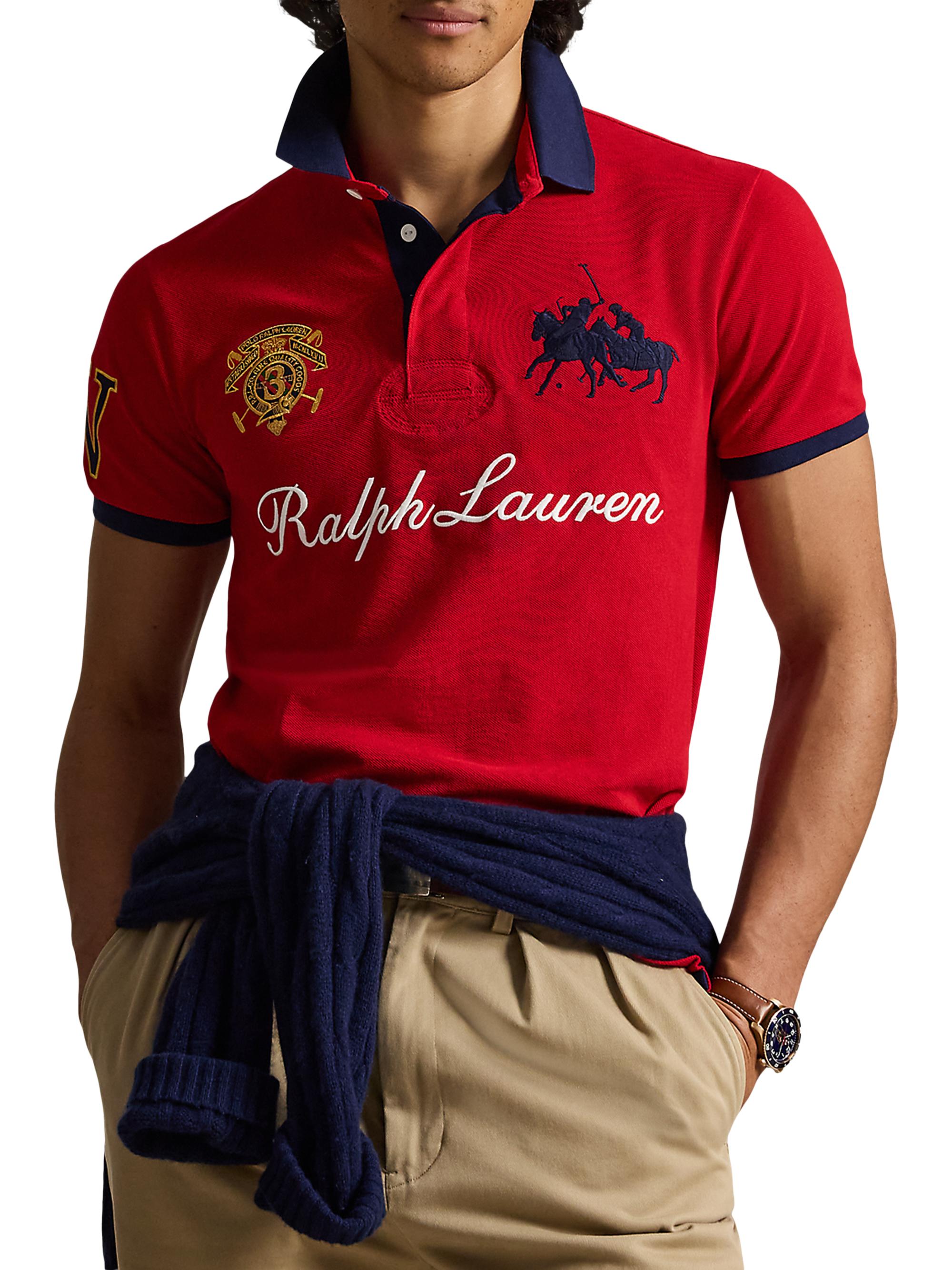 Polo Ralph Lauren Cotton Mesh Short-Sleeve Polo Shirt | Saks Fifth