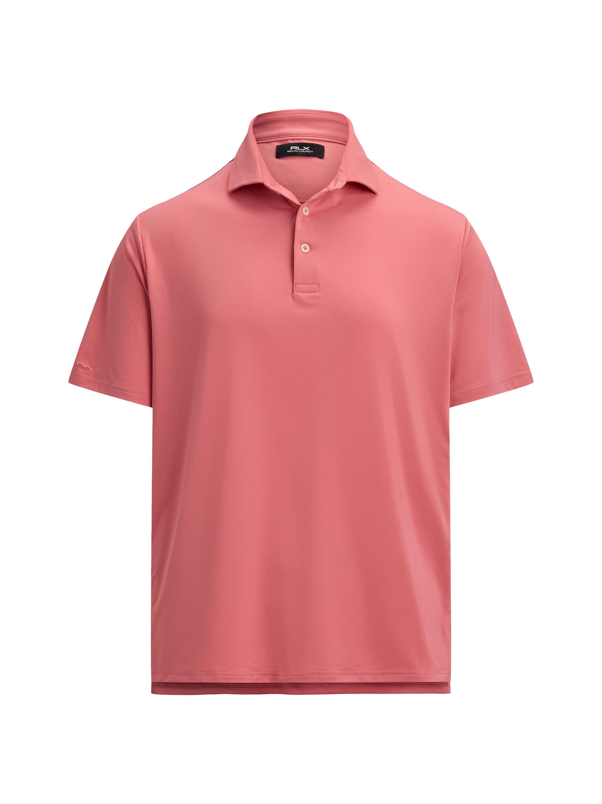 RLX Ralph Lauren Men's Lightweight Airflow Jersey Short-Sleeve Polo Shirt - Desert Rose