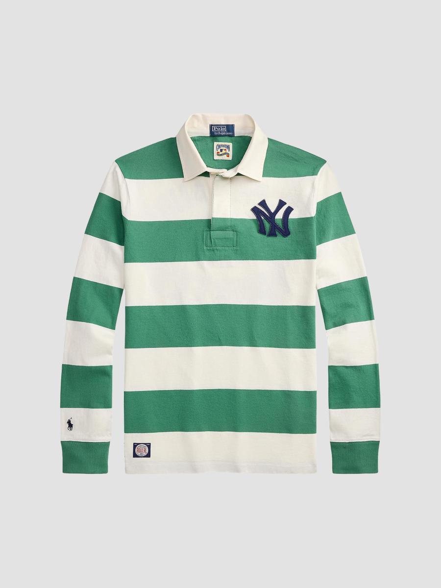ポロラルフローレン ベアカフス Polo Ralph Lauren Yankees™ Striped Polo Shirt | Saks Fifth Avenue