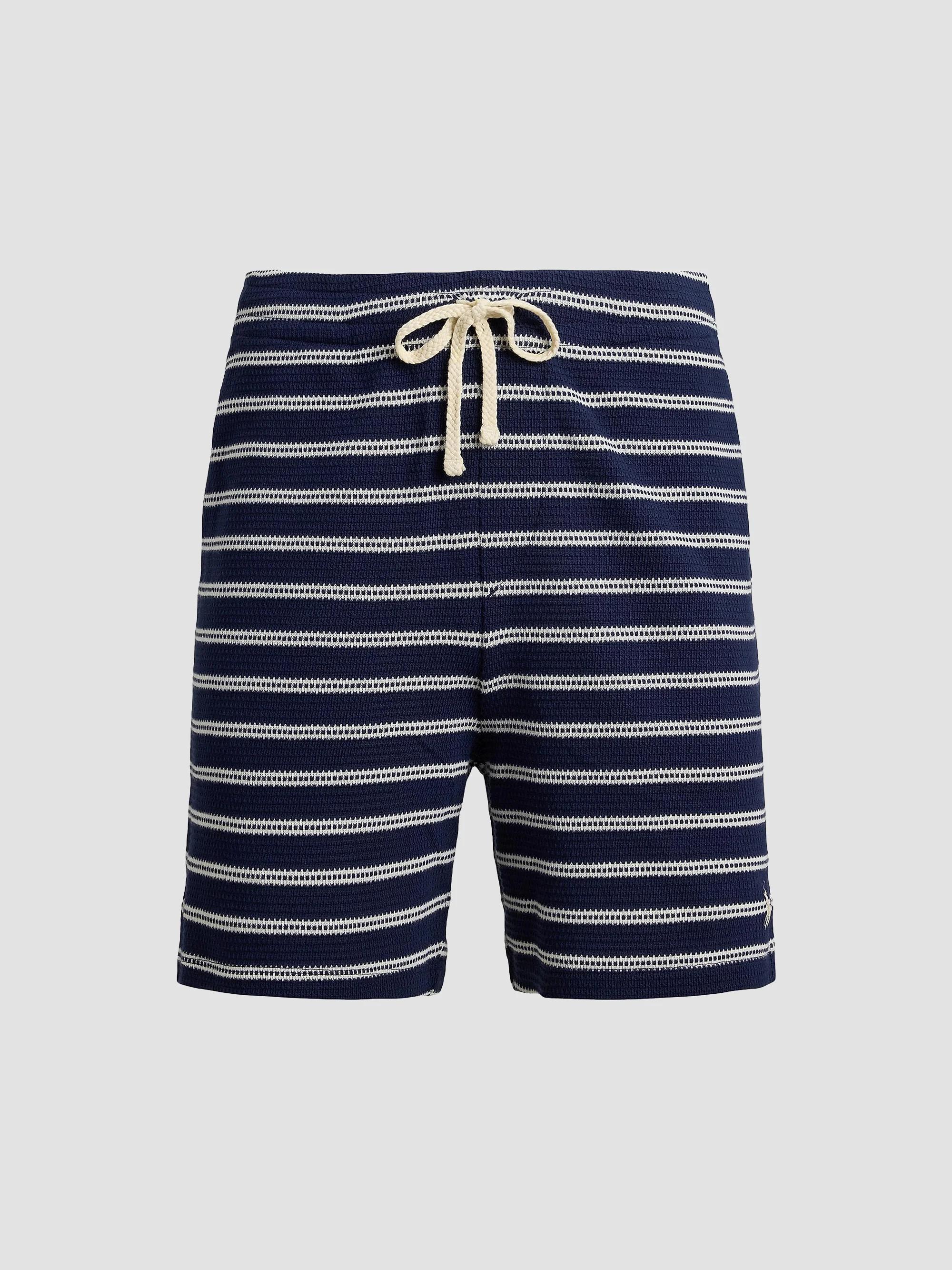 Polo Ralph Lauren Textured Striped Knit Shorts | Saks Fifth Avenue