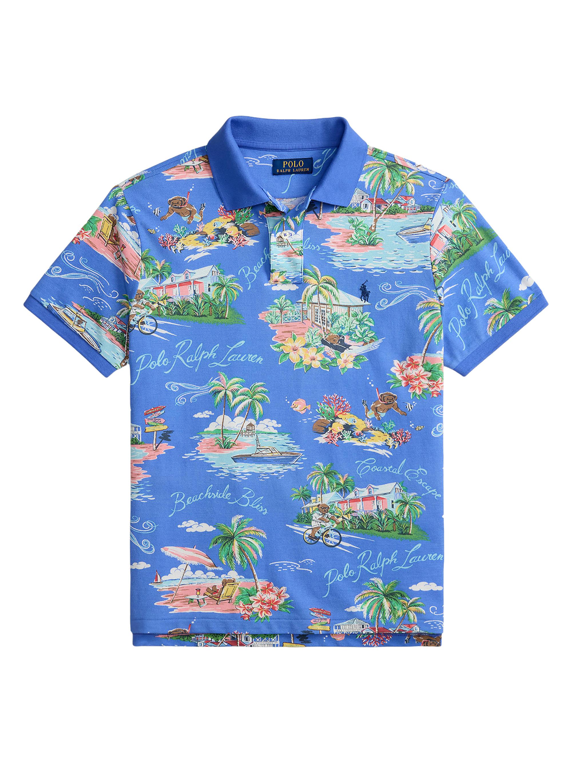 Polo Ralph Lauren Classic-Fit Mesh Graphic Polo Shirt | Saks Fifth