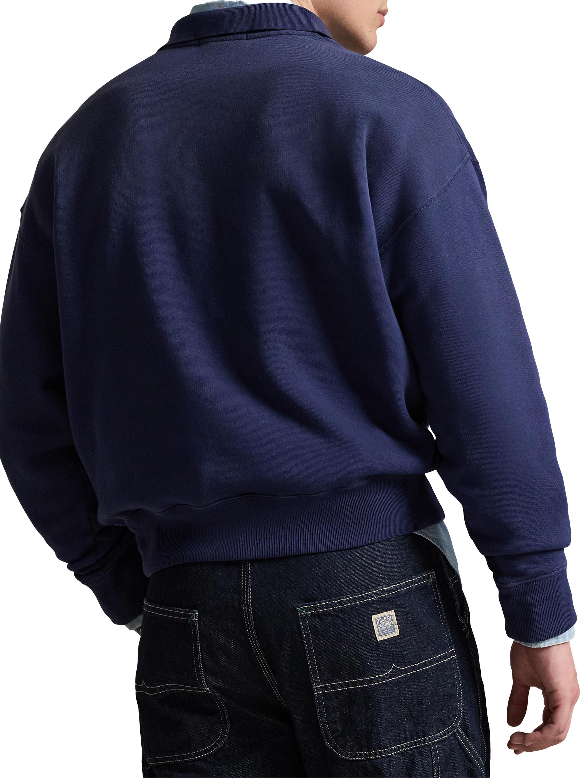 Polo Ralph Lauren Embroidered-Logo Arctic Fleece Polo Sweatshirt