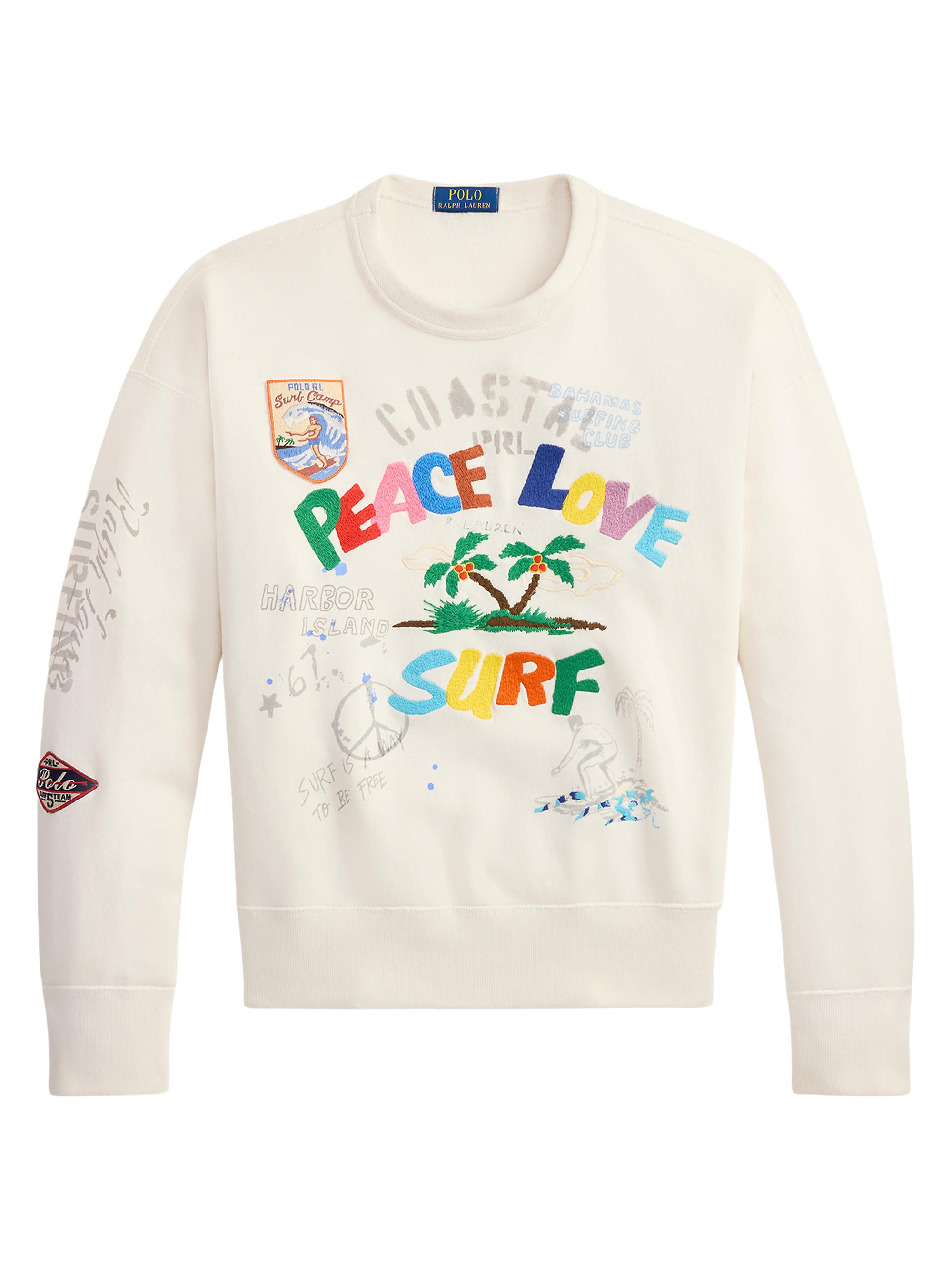Polo Ralph Lauren Graphic Cotton-Blend Fleece Sweatshirt | Saks