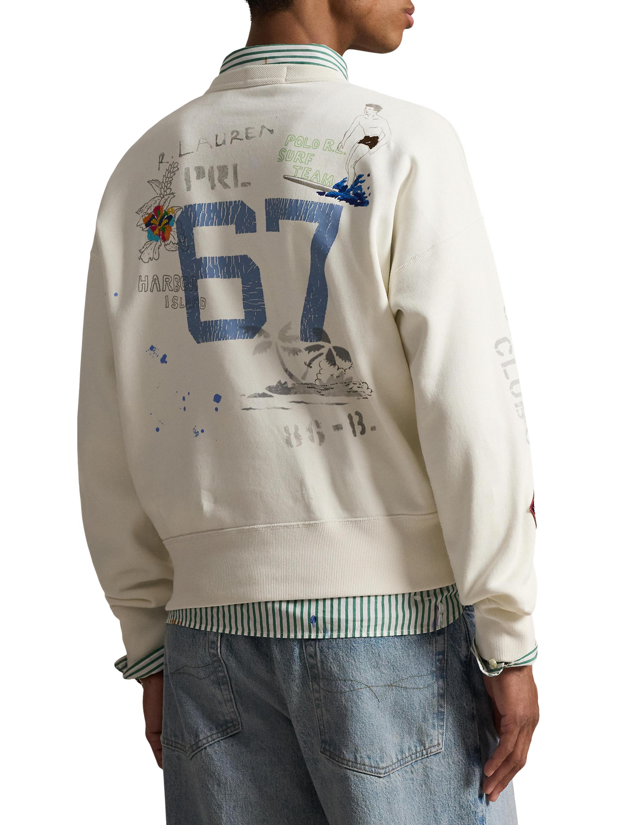 Polo Ralph Lauren Graphic Cotton-Blend Fleece Sweatshirt | Saks