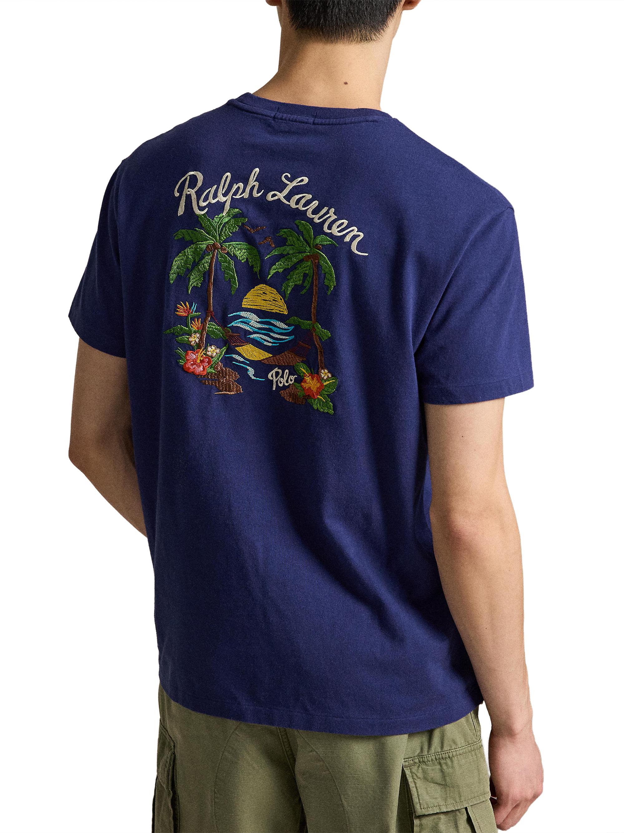 Polo Ralph Lauren Tropical-Print Cotton T-Shirt | Saks Fifth Avenue