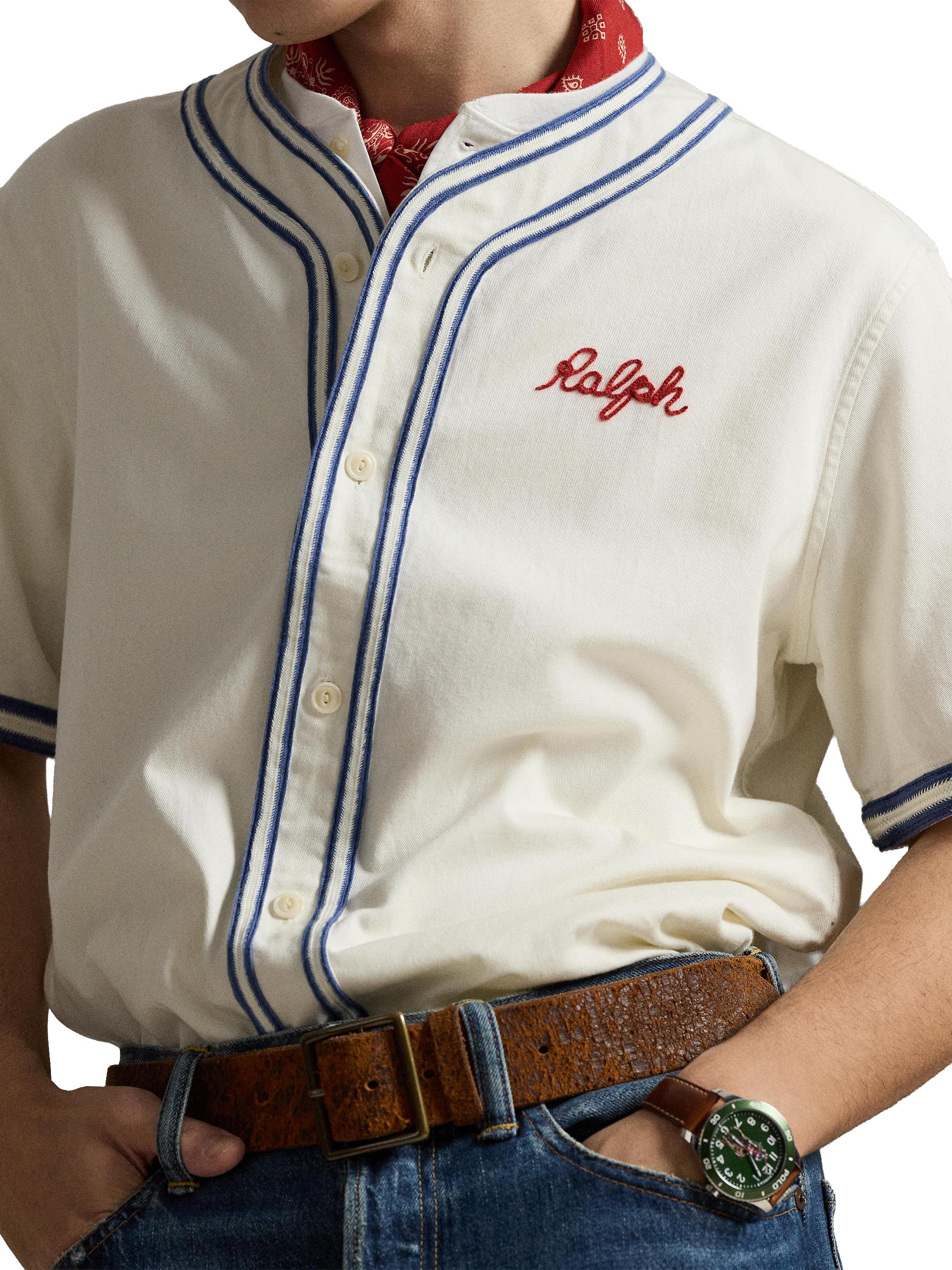 ラルフローレン　ベースボール　シャツ Polo Ralph Lauren Classic Fit Baseball Shirt | Saks Fifth Avenue