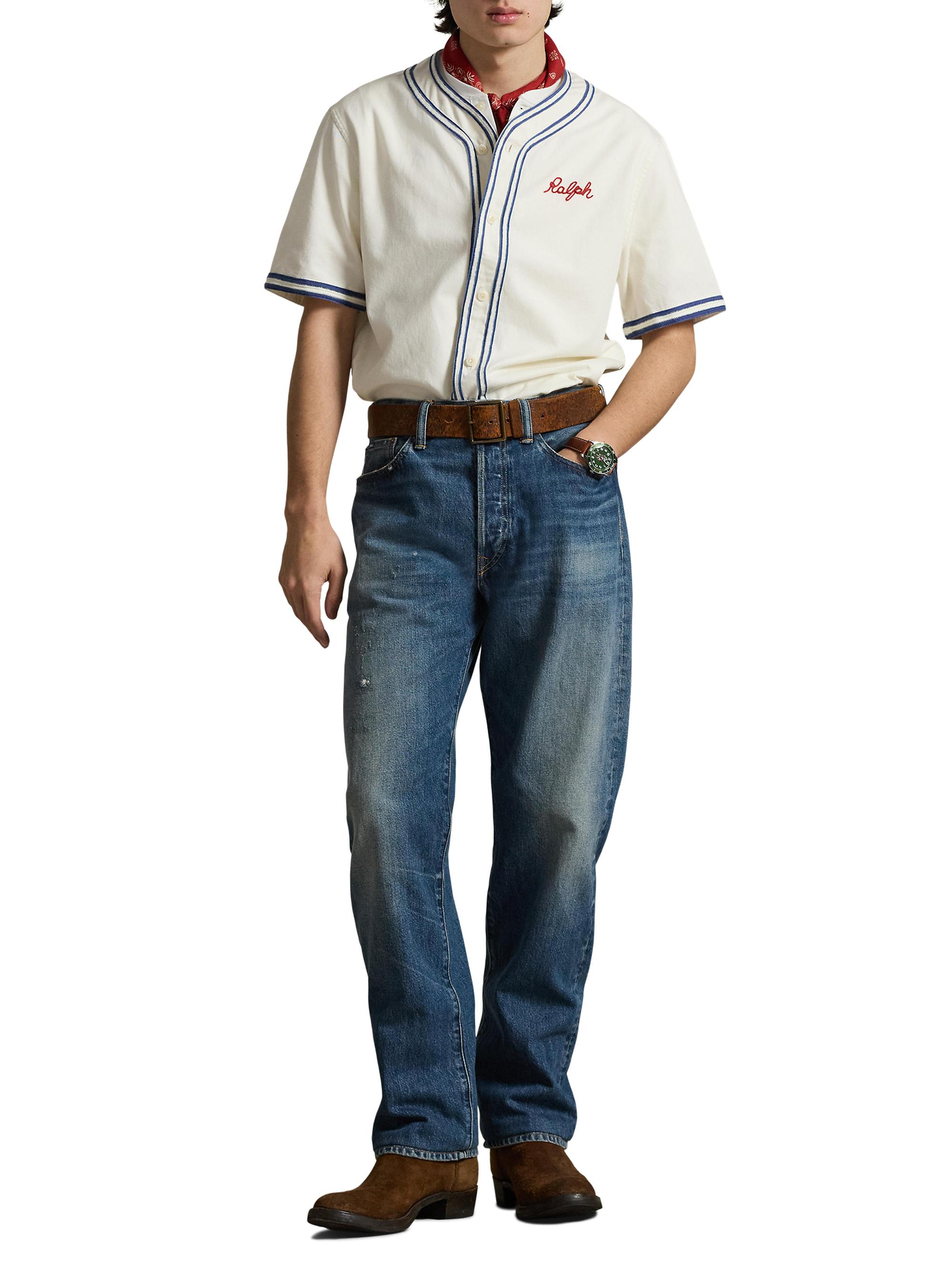 Polo Ralph Lauren Classic Fit Baseball Shirt | Saks Fifth Avenue