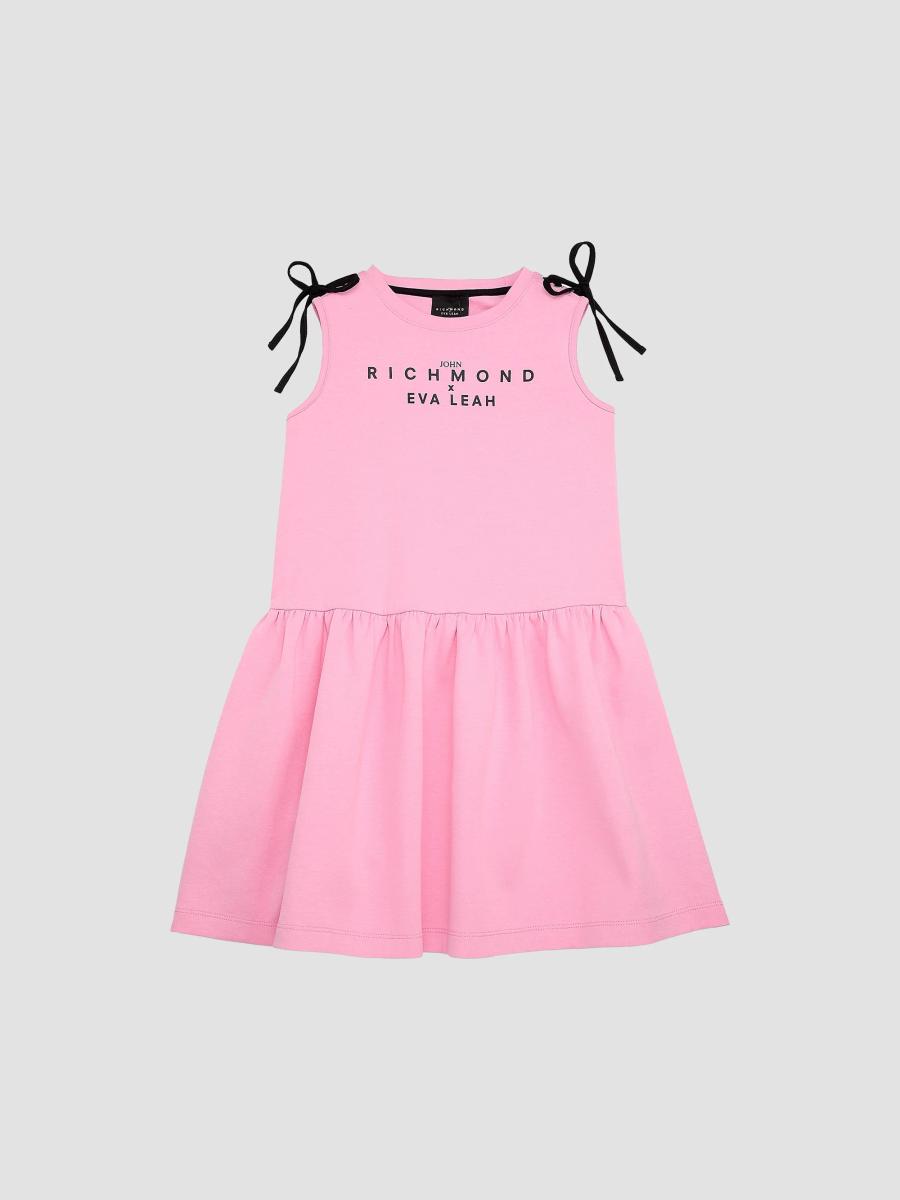 John Richmond x Eva Leah Little Girl's & Girl's Logo T-Shirt Midi-Dress ...