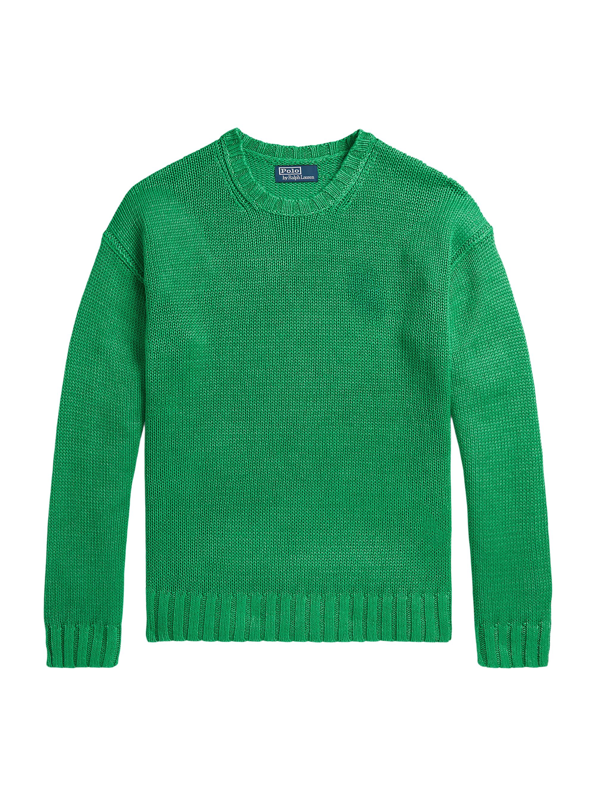 Polo Ralph Lauren Men's Linen Crewneck Sweater - Stem