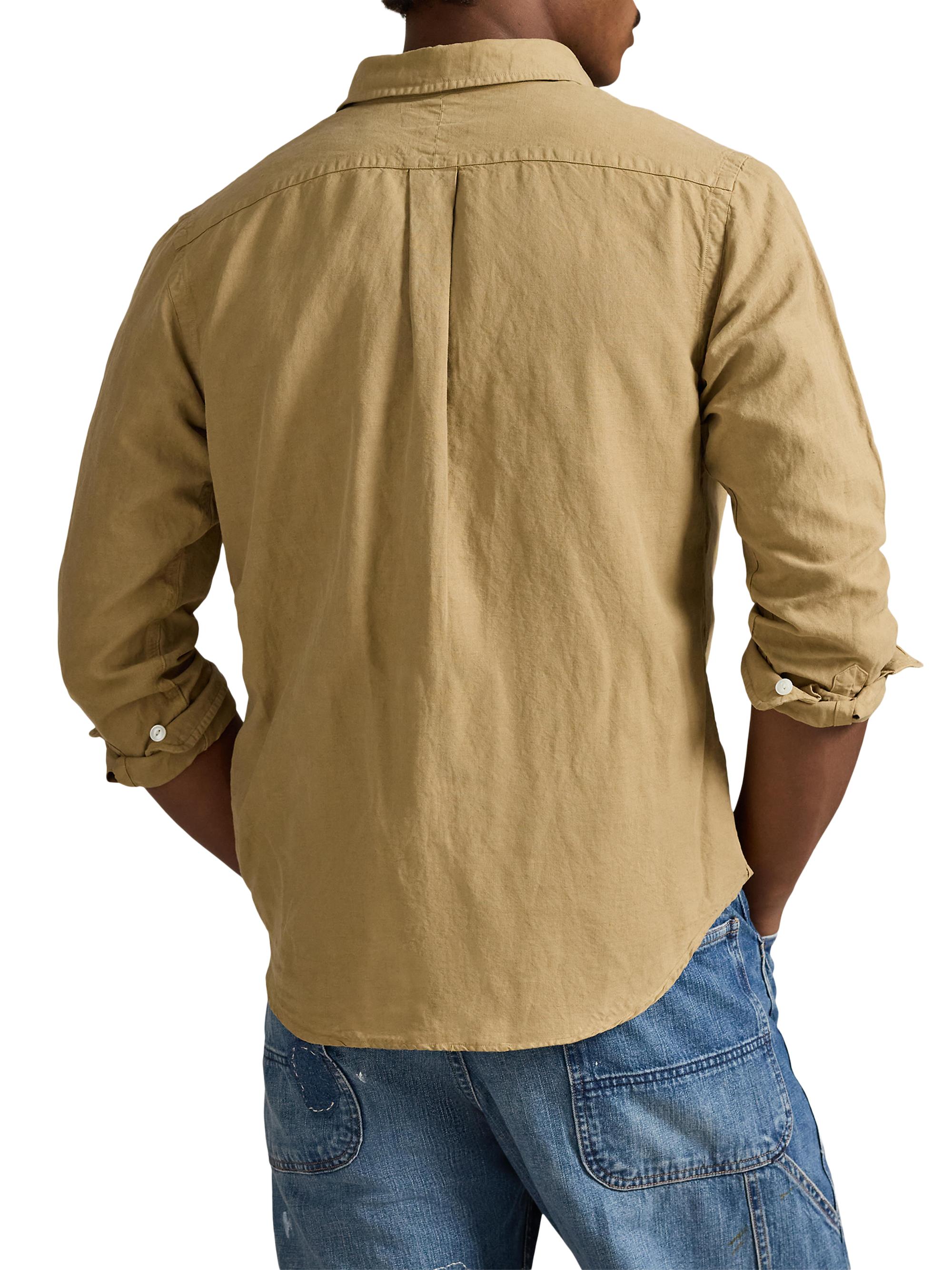 Polo Ralph Lauren Linen-Silk Canvas Utility Shirt | Saks Fifth Avenue