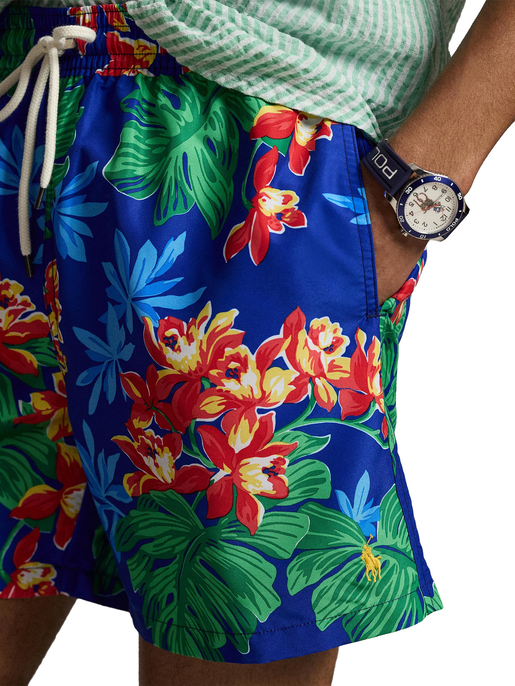 Polo Ralph Lauren Floral Drawstring Swim Trunks | Saks Fifth Avenue