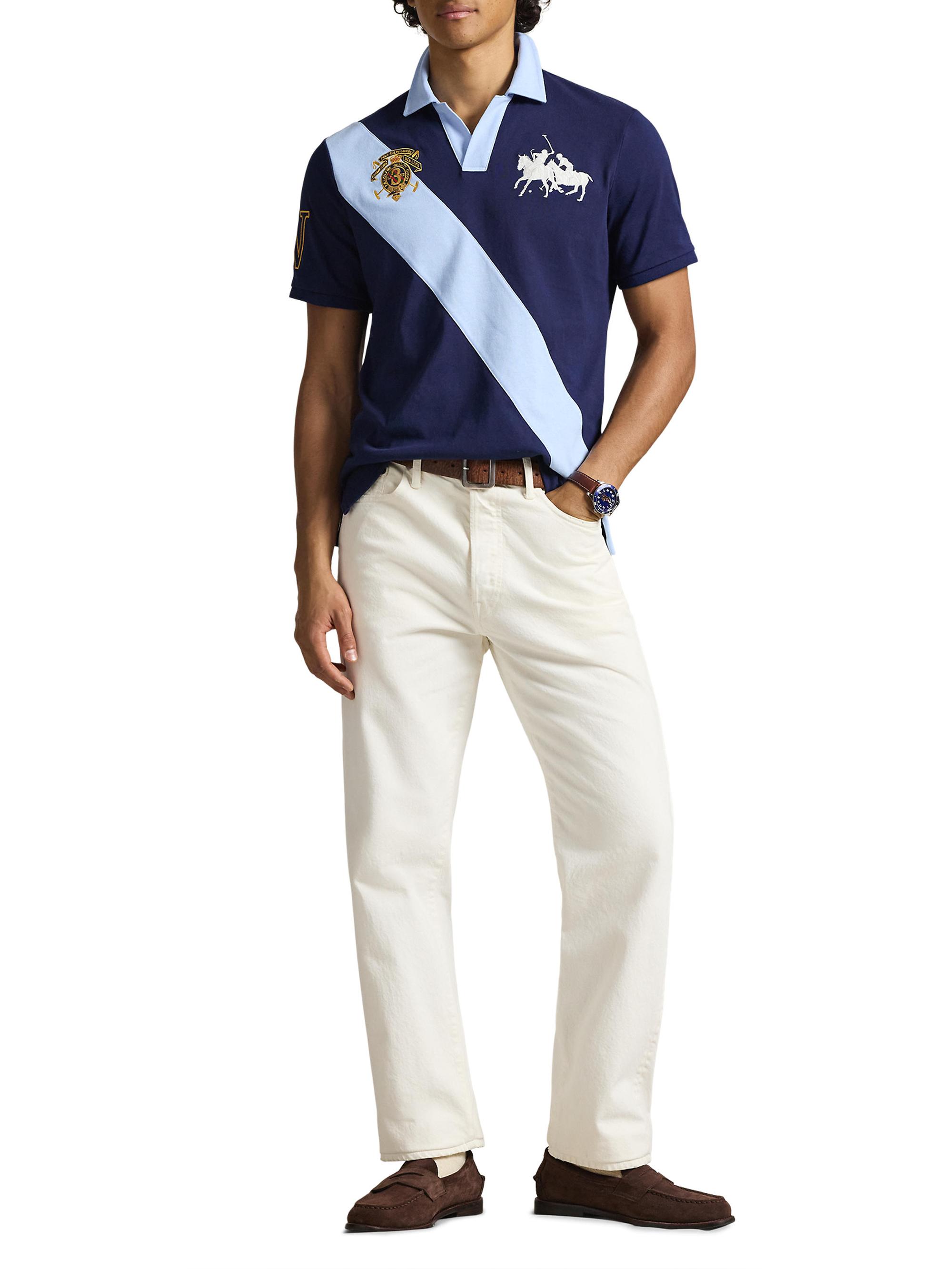 Polo Ralph Lauren Johnny Collar Cotton Jersey Polo Shirt | Saks