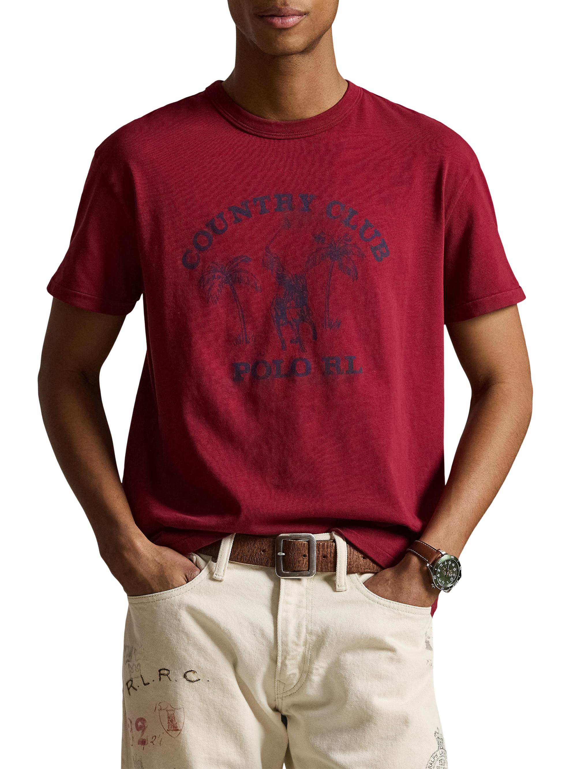 Polo Ralph Lauren Uneven Jersey Graphic Cotton T-Shirt | Saks