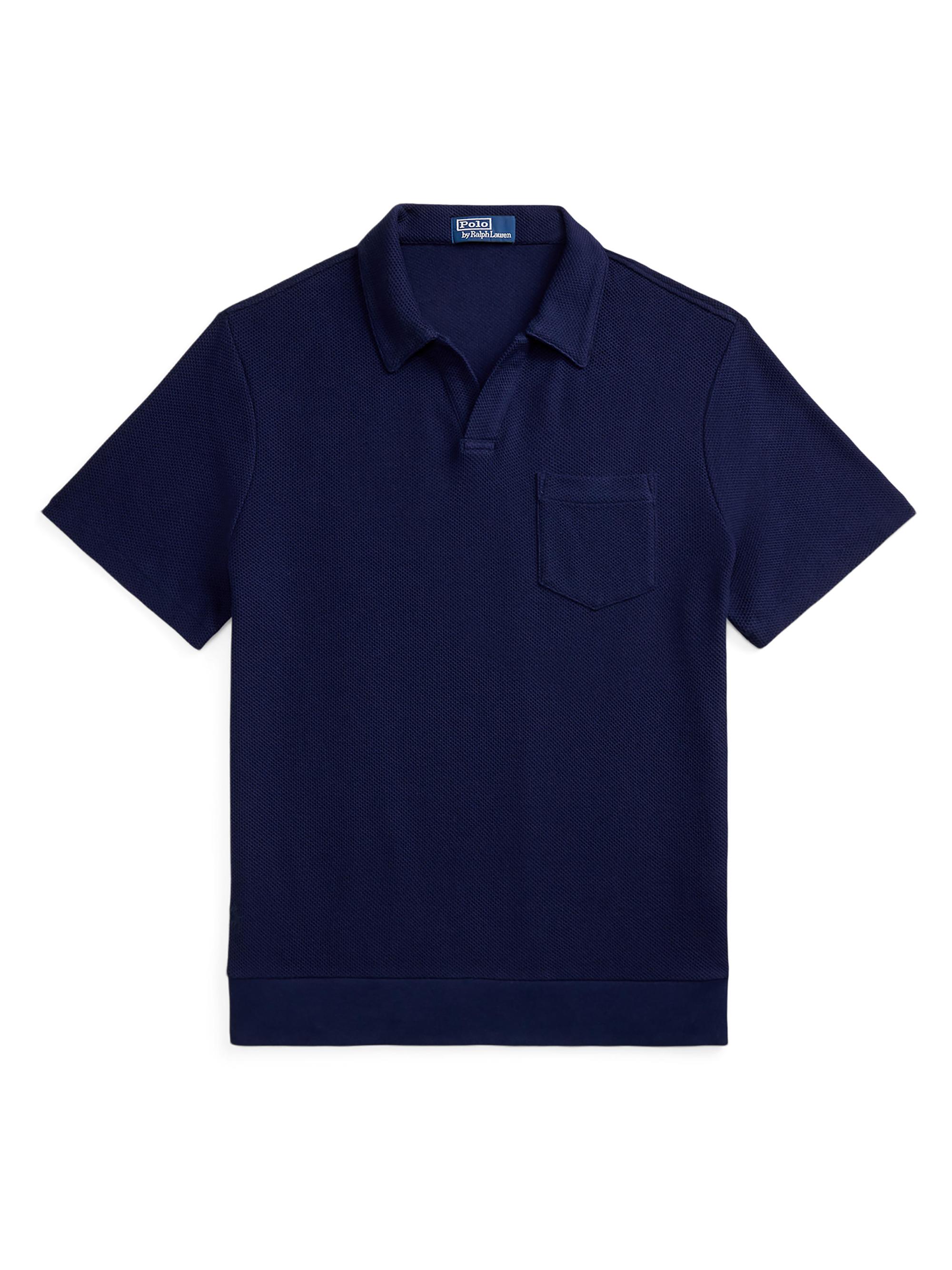 Polo Ralph Lauren Cotton Interlock Long-Sleeve Polo Shirt | Saks