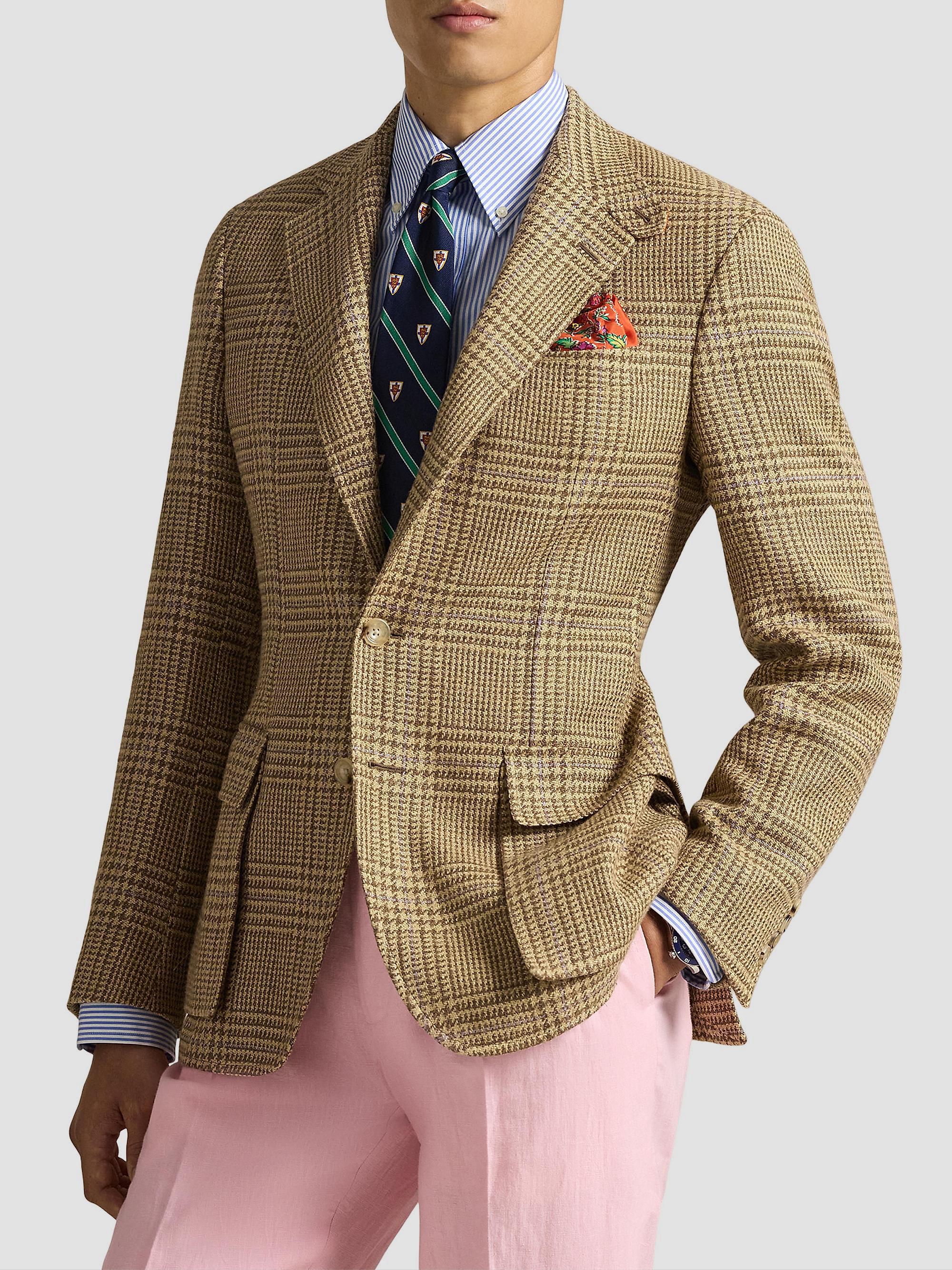 Polo Ralph Lauren Glen Check Linen-Blend Blazer | Saks Fifth Avenue