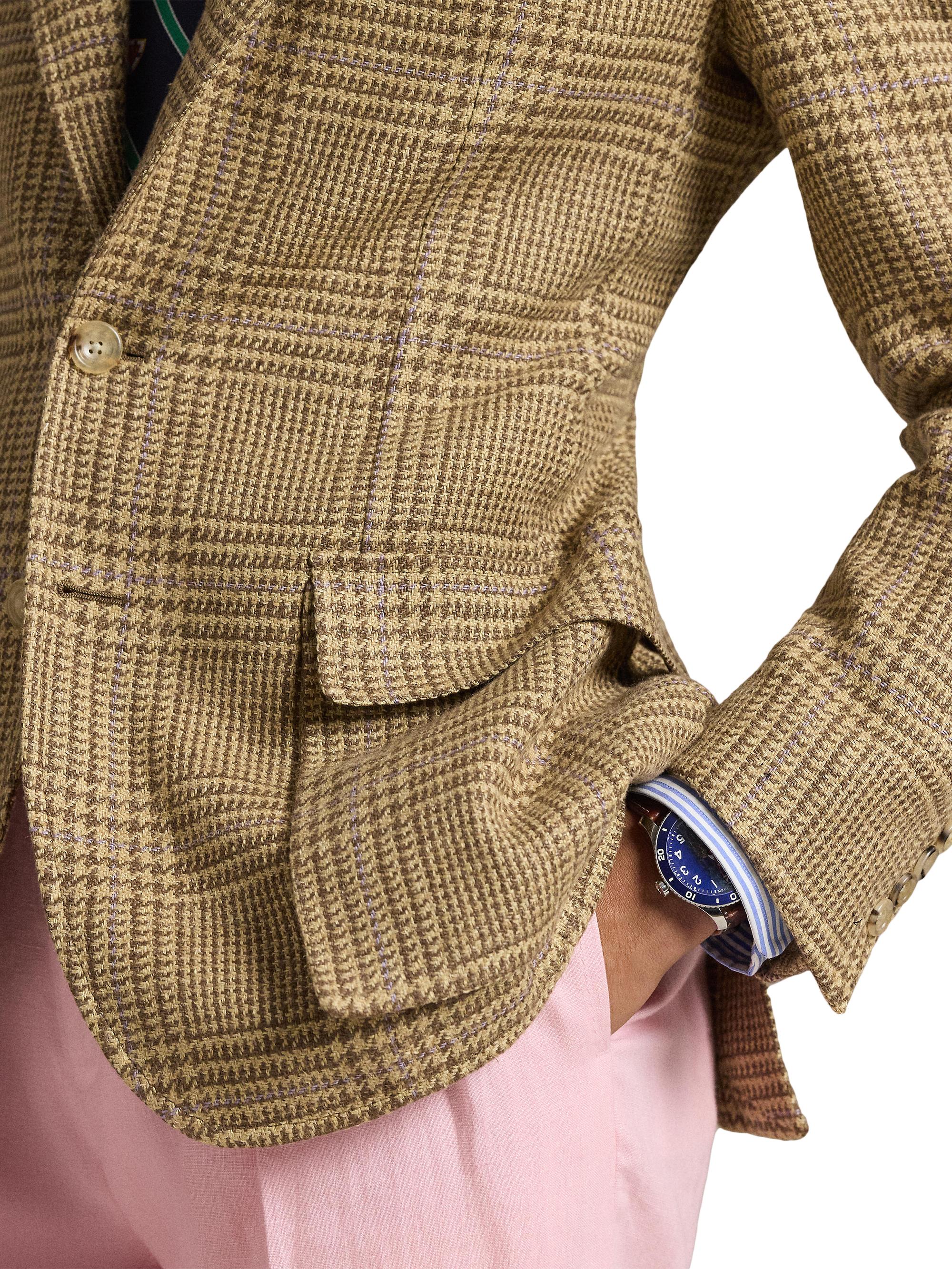 Polo Ralph Lauren Glen Check Linen-Blend Blazer | Saks Fifth Avenue