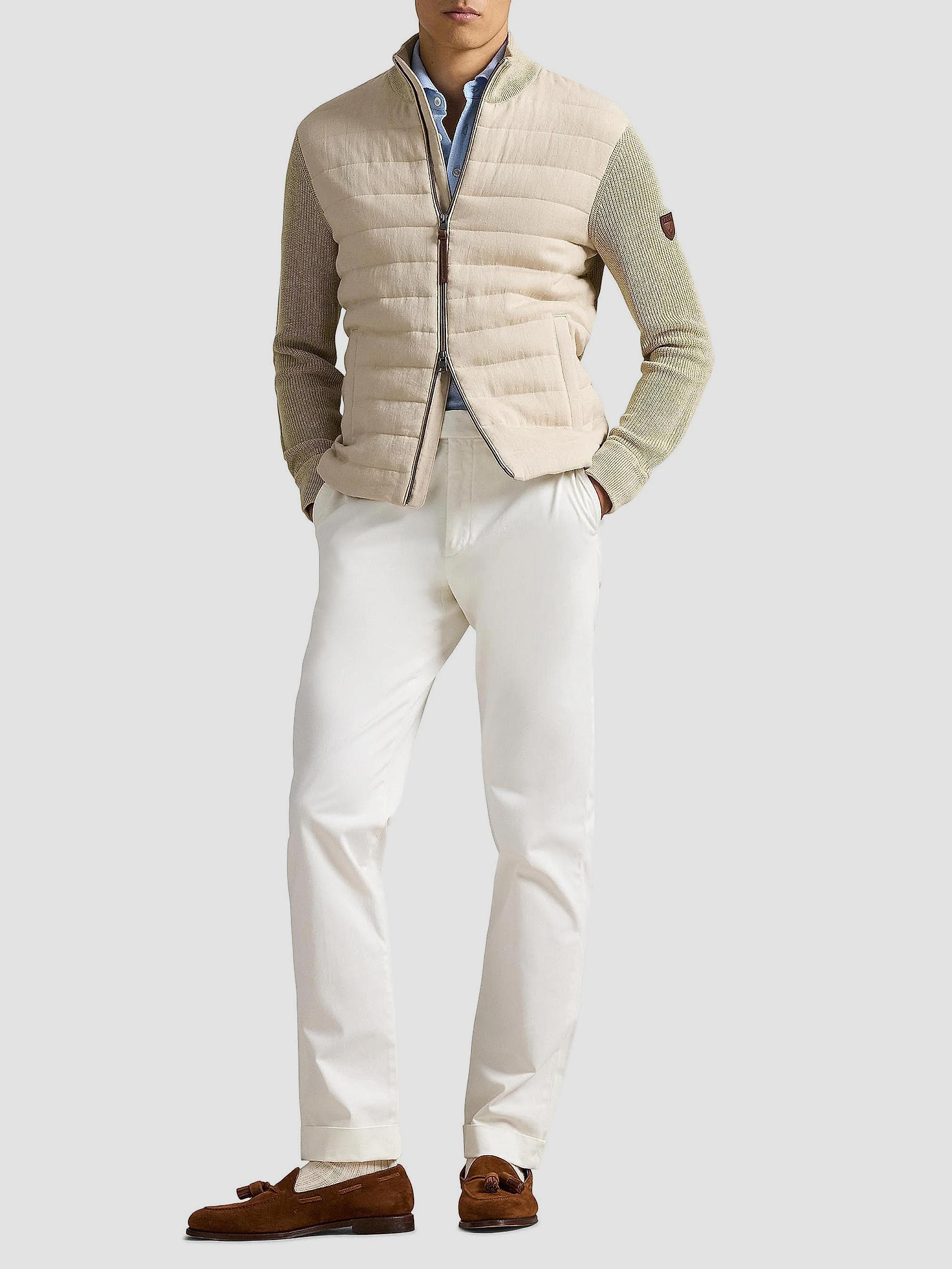 Polo Ralph Lauren Padded Linen Zip Jacket | Saks Fifth Avenue