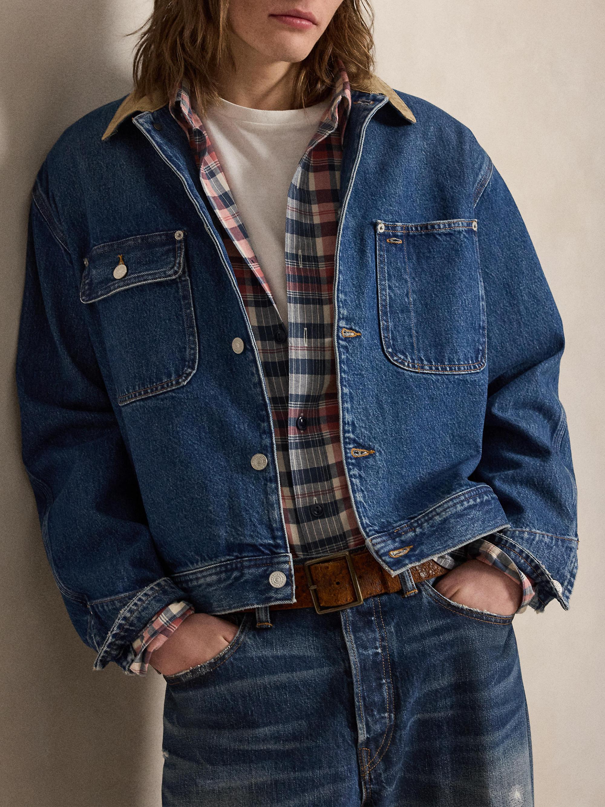 Polo Ralph Lauren 3X1 Denim Bomber Jacket | Saks Fifth Avenue