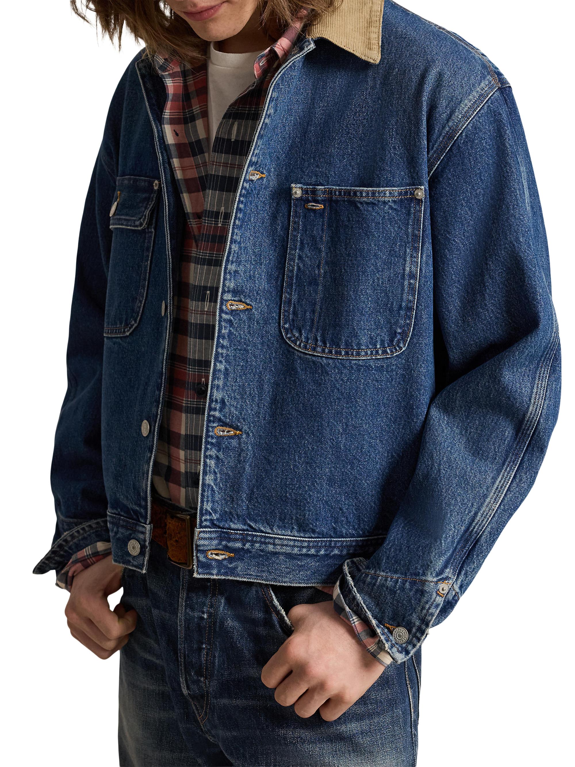 Polo Ralph Lauren 3X1 Denim Bomber Jacket | Saks Fifth Avenue