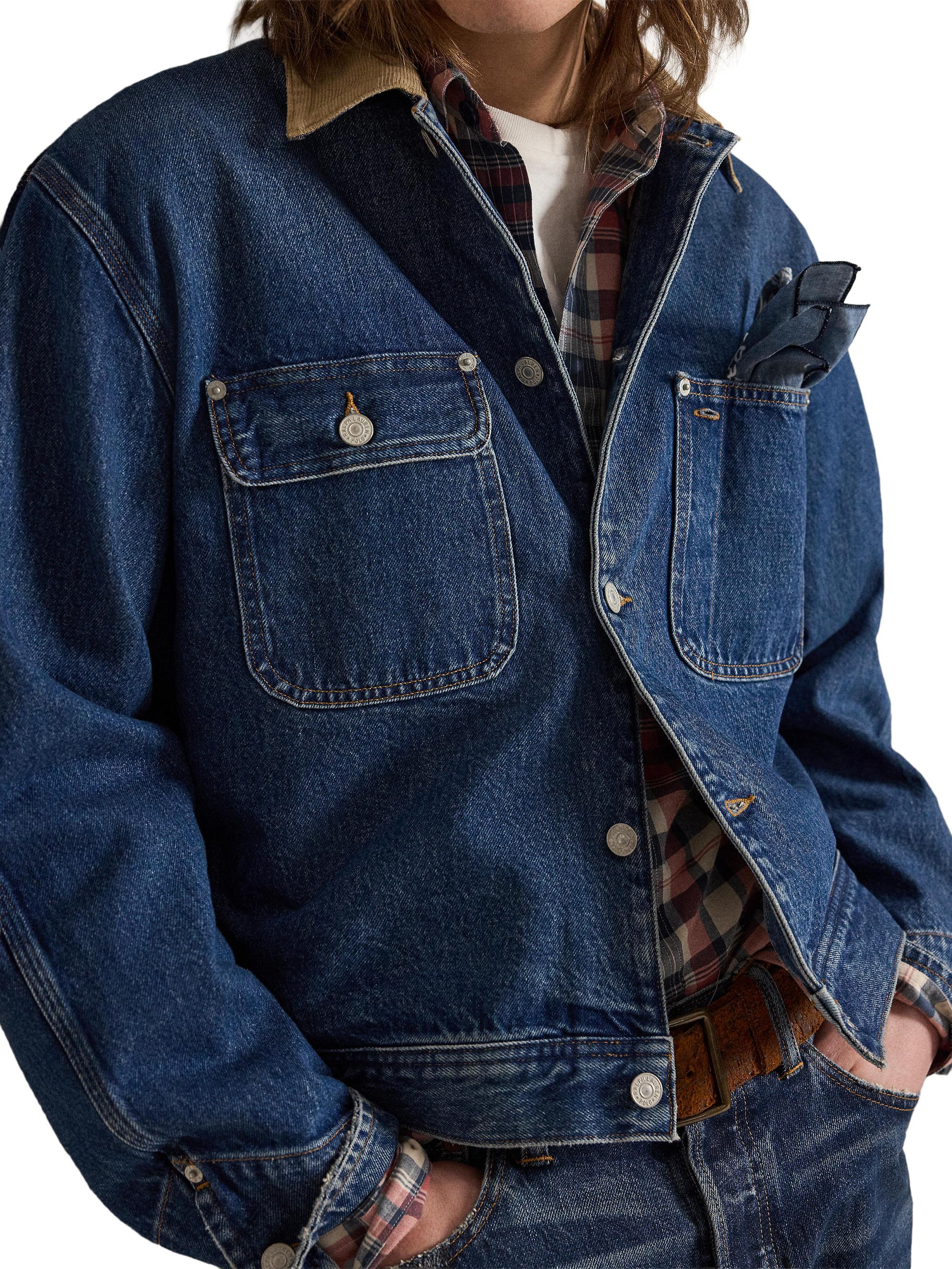Polo Ralph Lauren 3X1 Denim Bomber Jacket | Saks Fifth Avenue