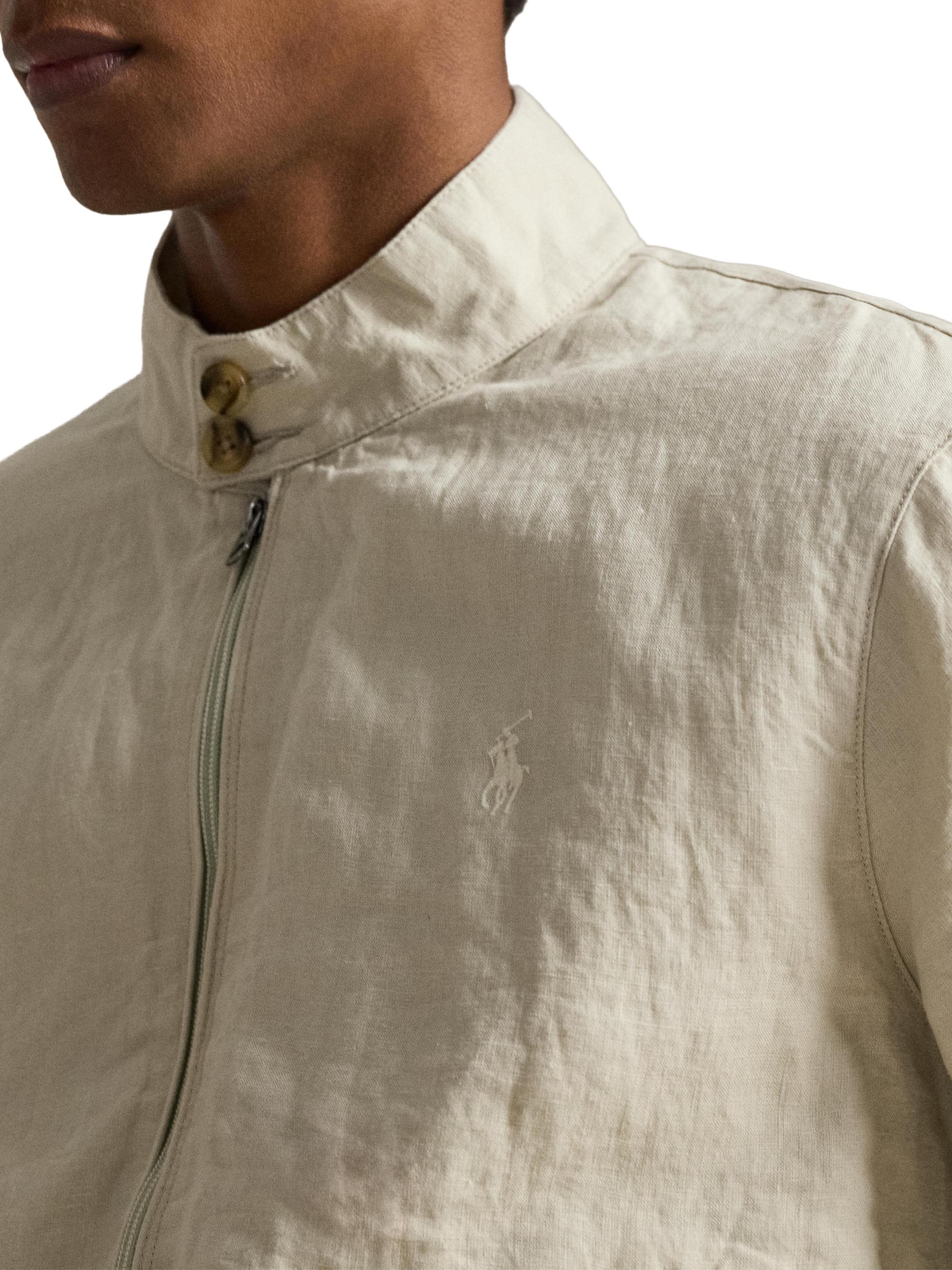 Polo Ralph Lauren Herringbone Linen Windbreaker Jacket | Saks