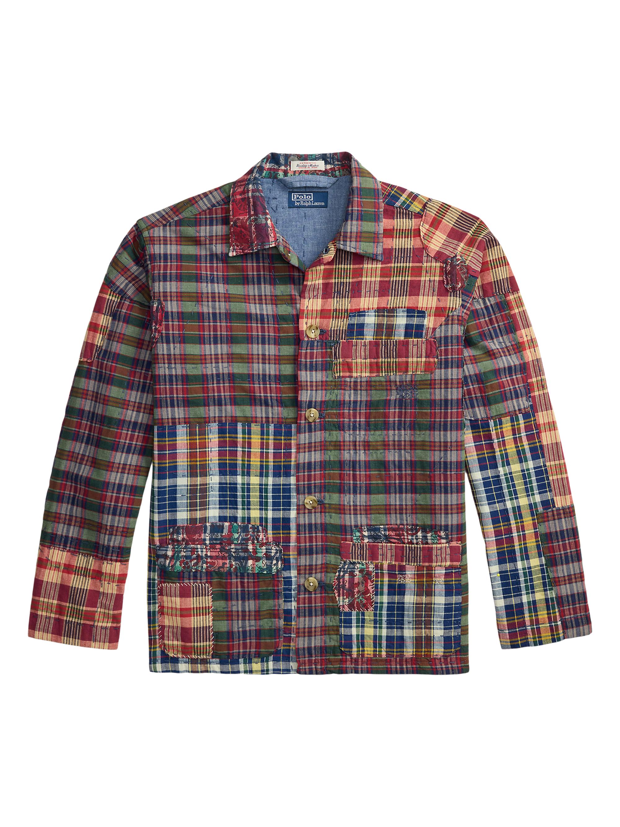 Polo Ralph Lauren Patchwork Cotton Flannel Shirt | Saks Fifth Avenue