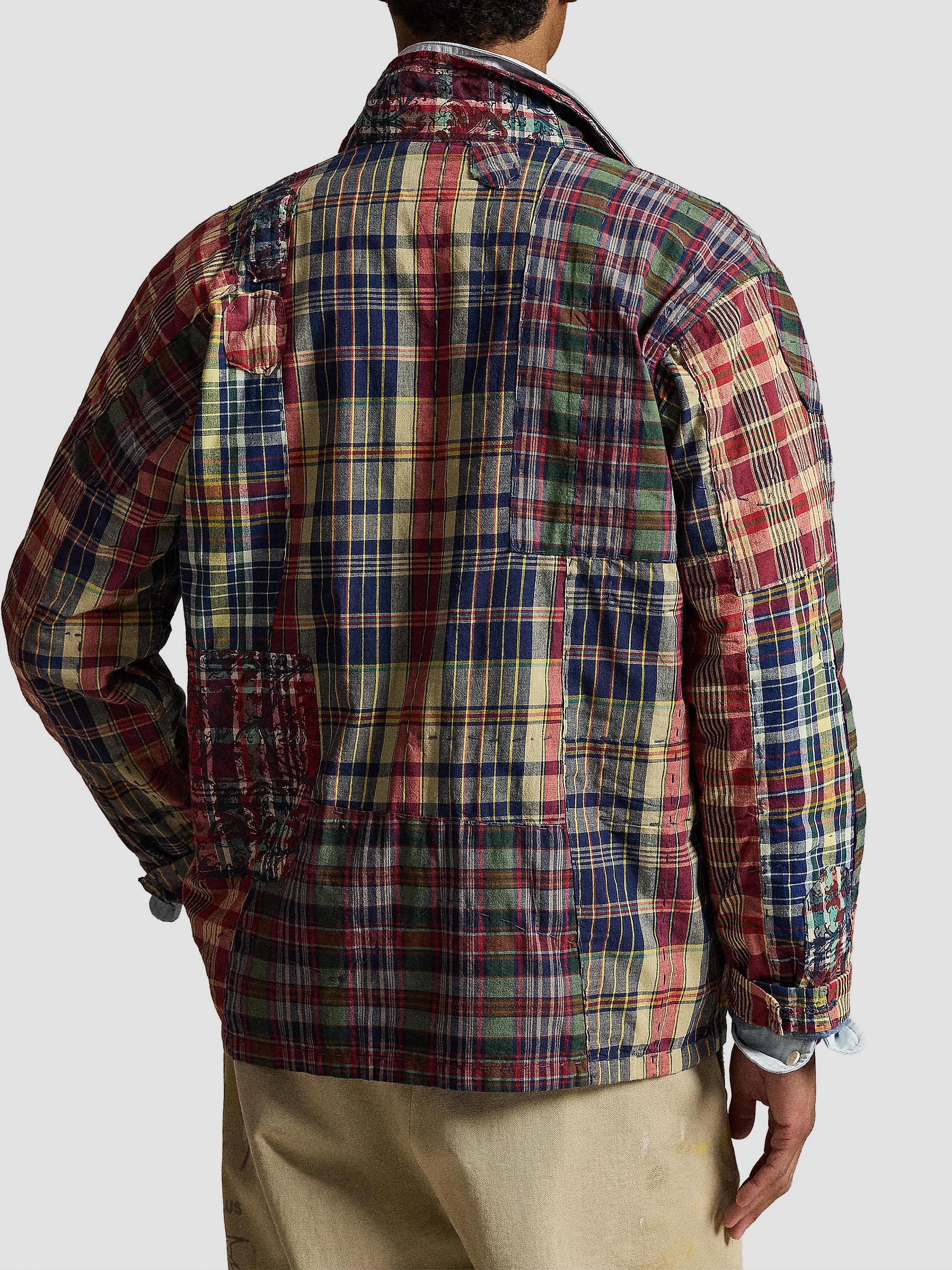 Polo Ralph Lauren Madras Topstiched Patchwork Cotton Shirt | Saks