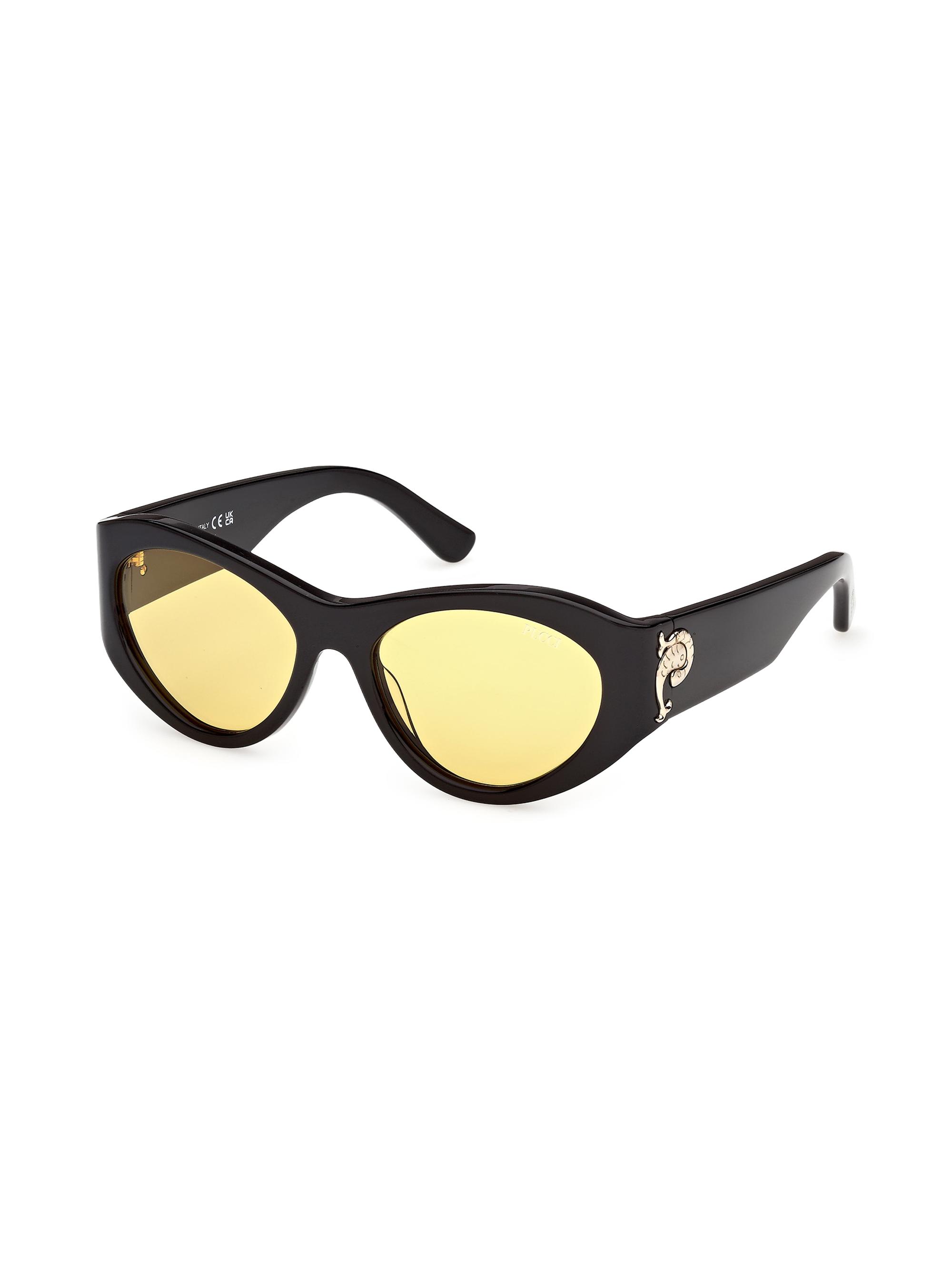 Pucci Women's 54MM Cat-Eye Sunglasses - Black Yellow