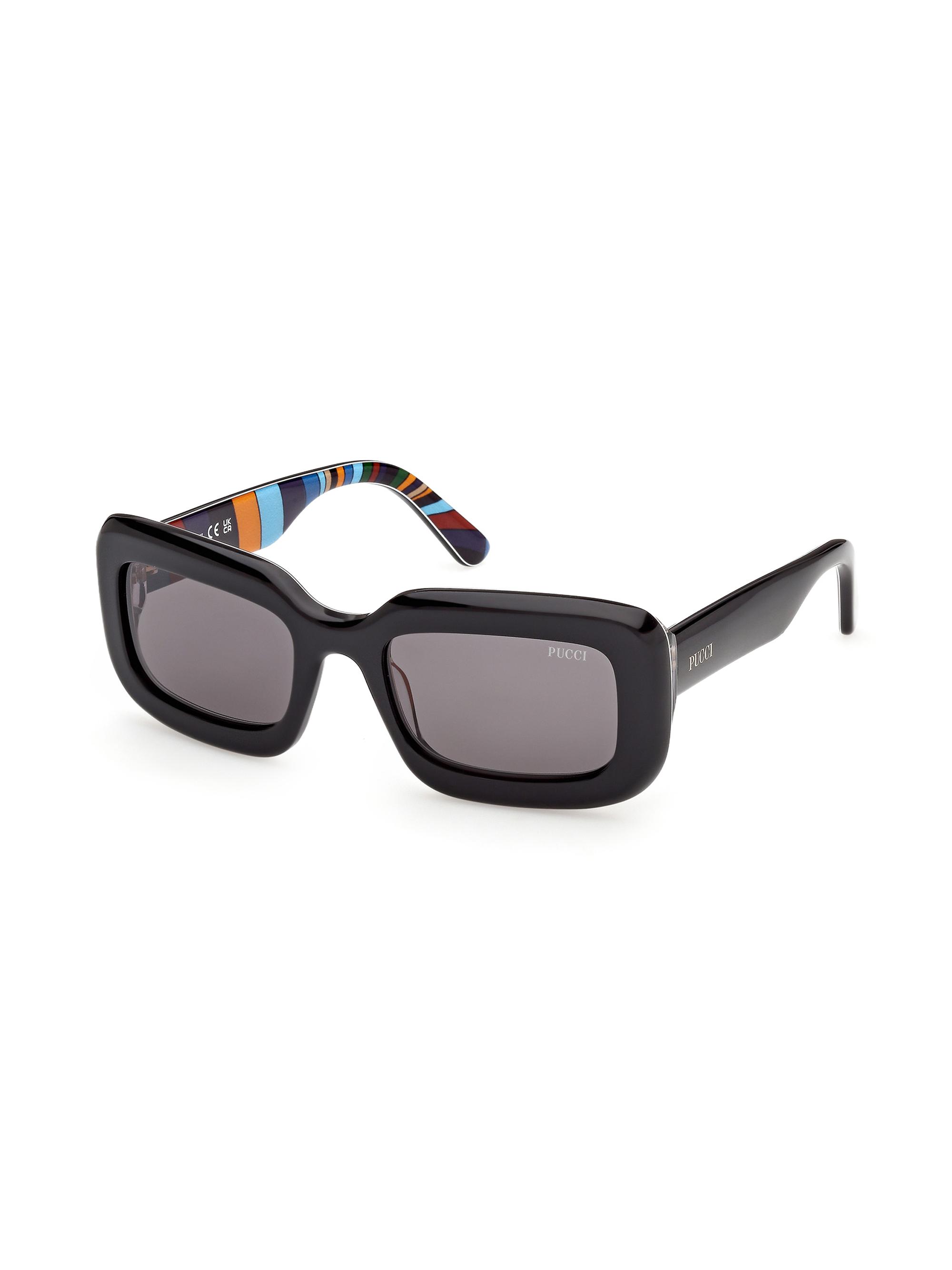 Pucci Women's 52MM Rectangular Sunglasses - Black Grey
