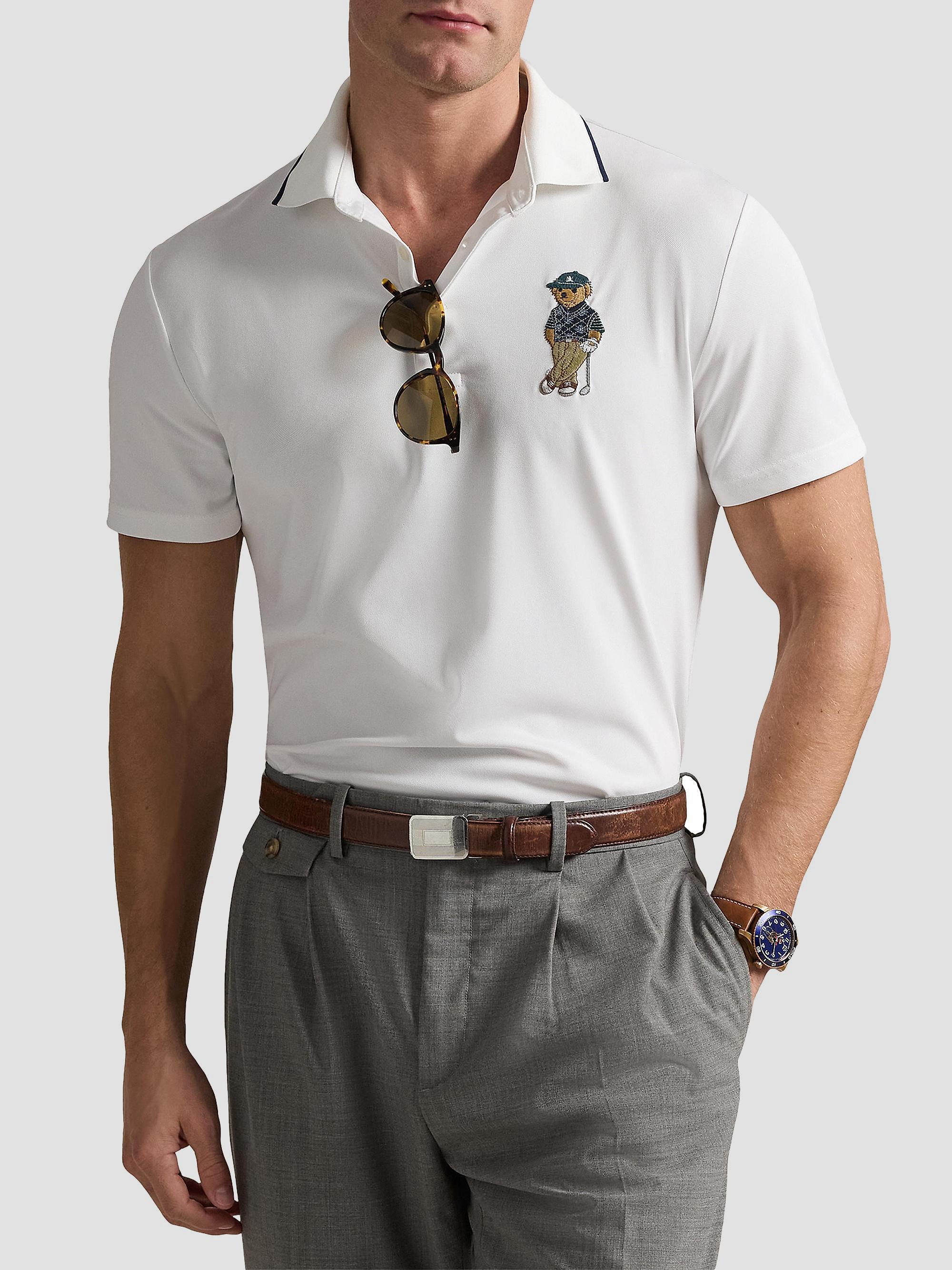 RLX Ralph Lauren Polo Bear Airtech Pique Knit Polo Shirt | Saks