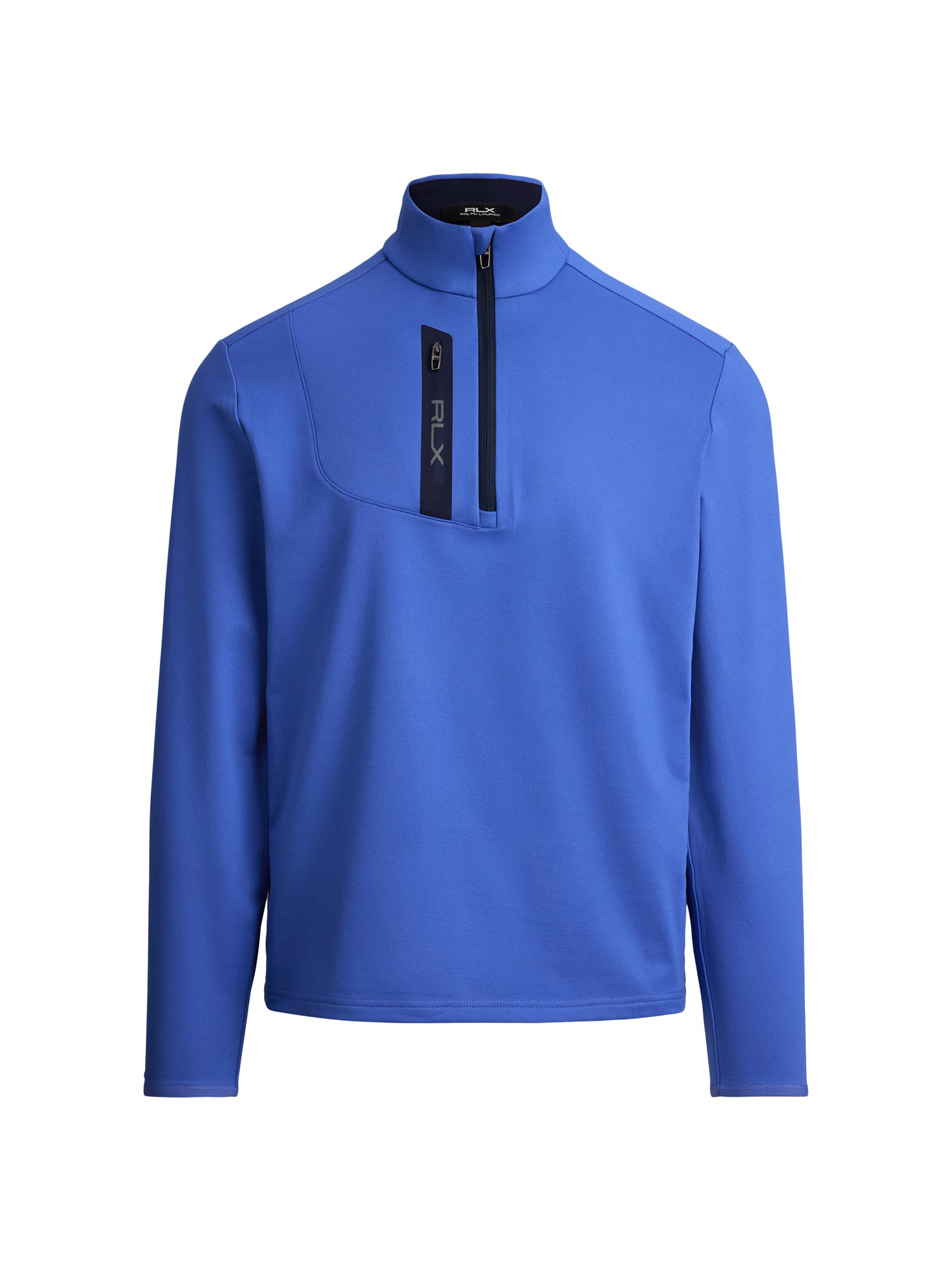 RLX Ralph Lauren Men's Luxury Jersey Quarter-Zip Sweatshirt - Refined Navy