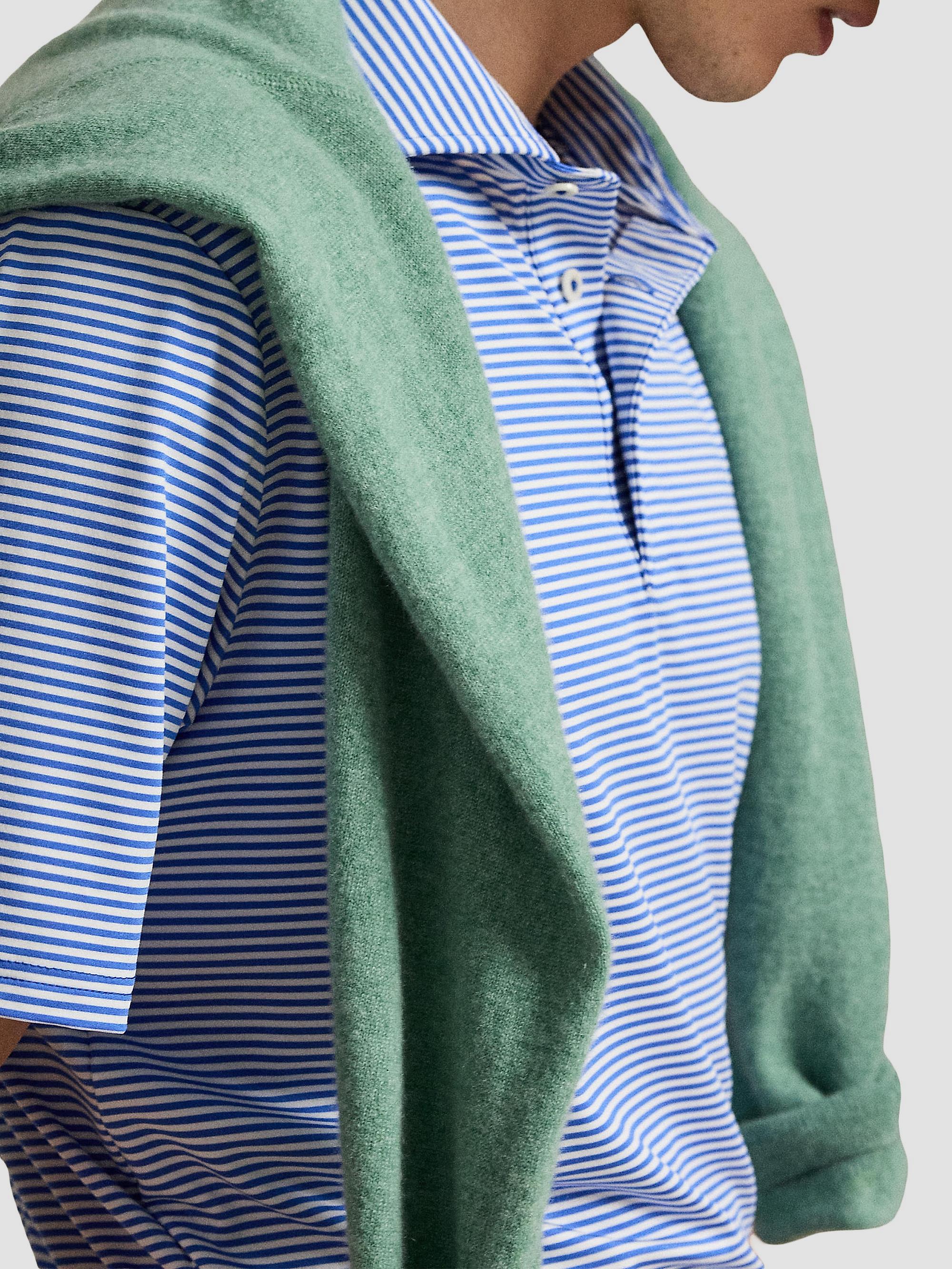 RLX Ralph Lauren Striped Lightweight Airflow Knit Polo Shirt