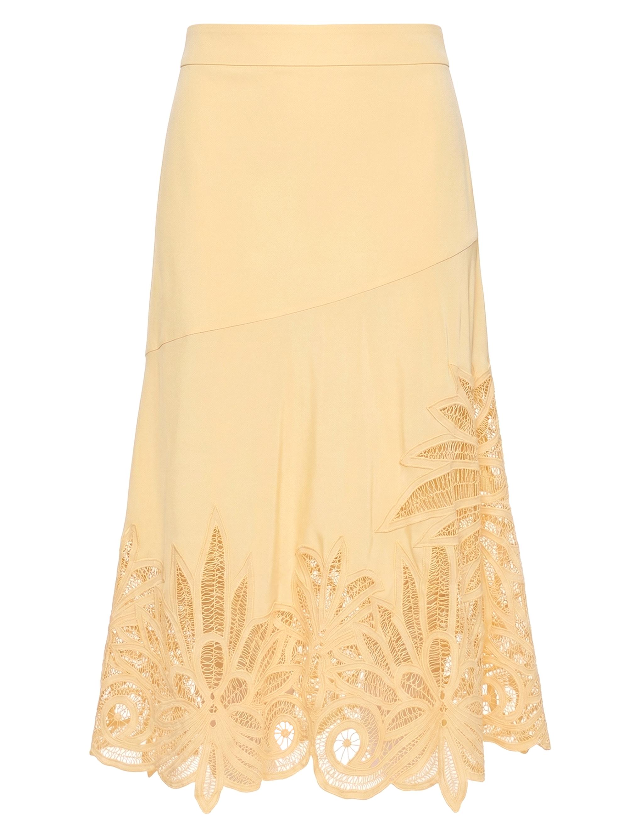 Ulla Johnson Women's Rosie Silk Lace Top - Dandelion