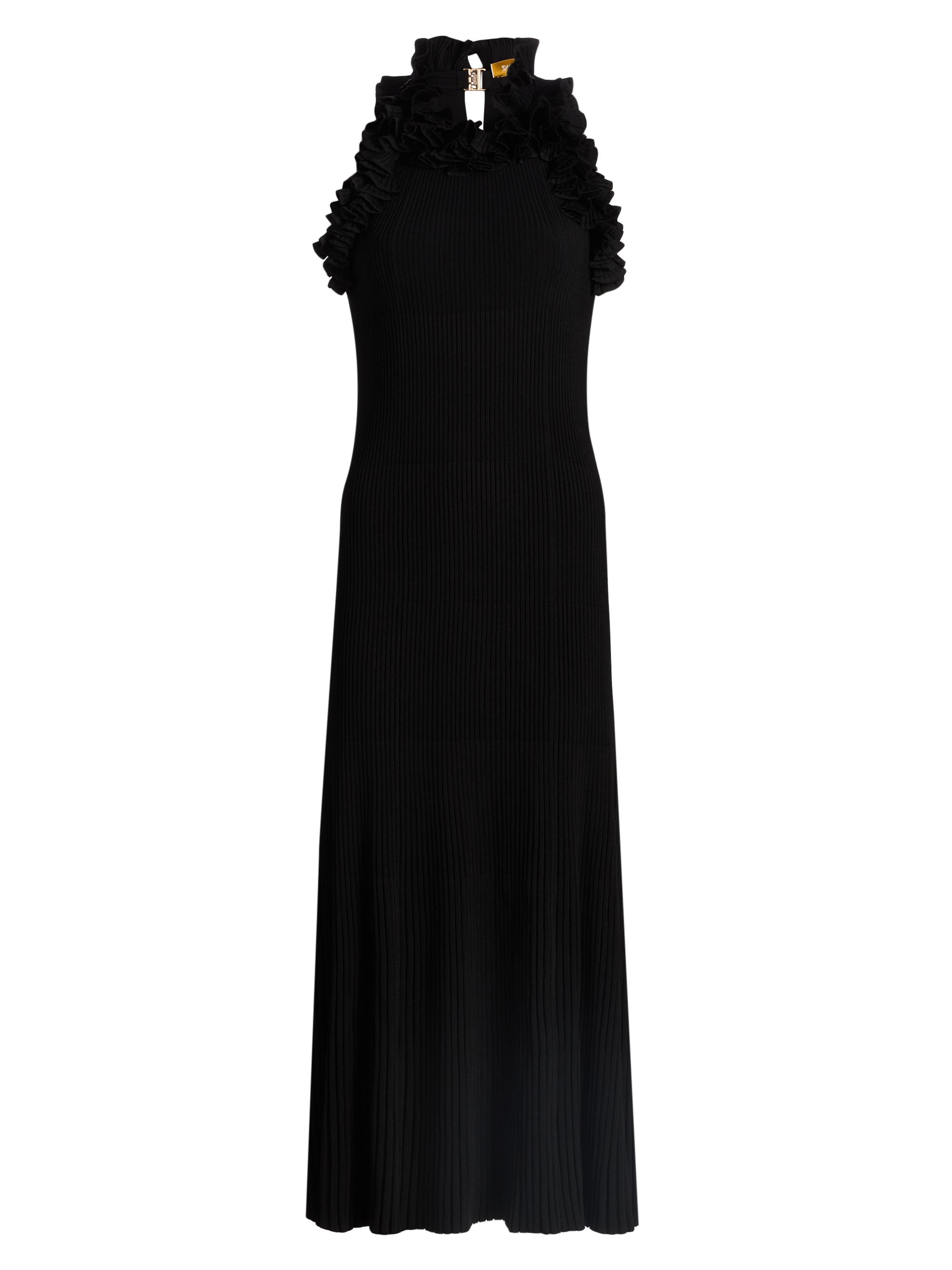 Zimmermann Crush Frilled V-Neck Midi-Dress | Saks Fifth Avenue