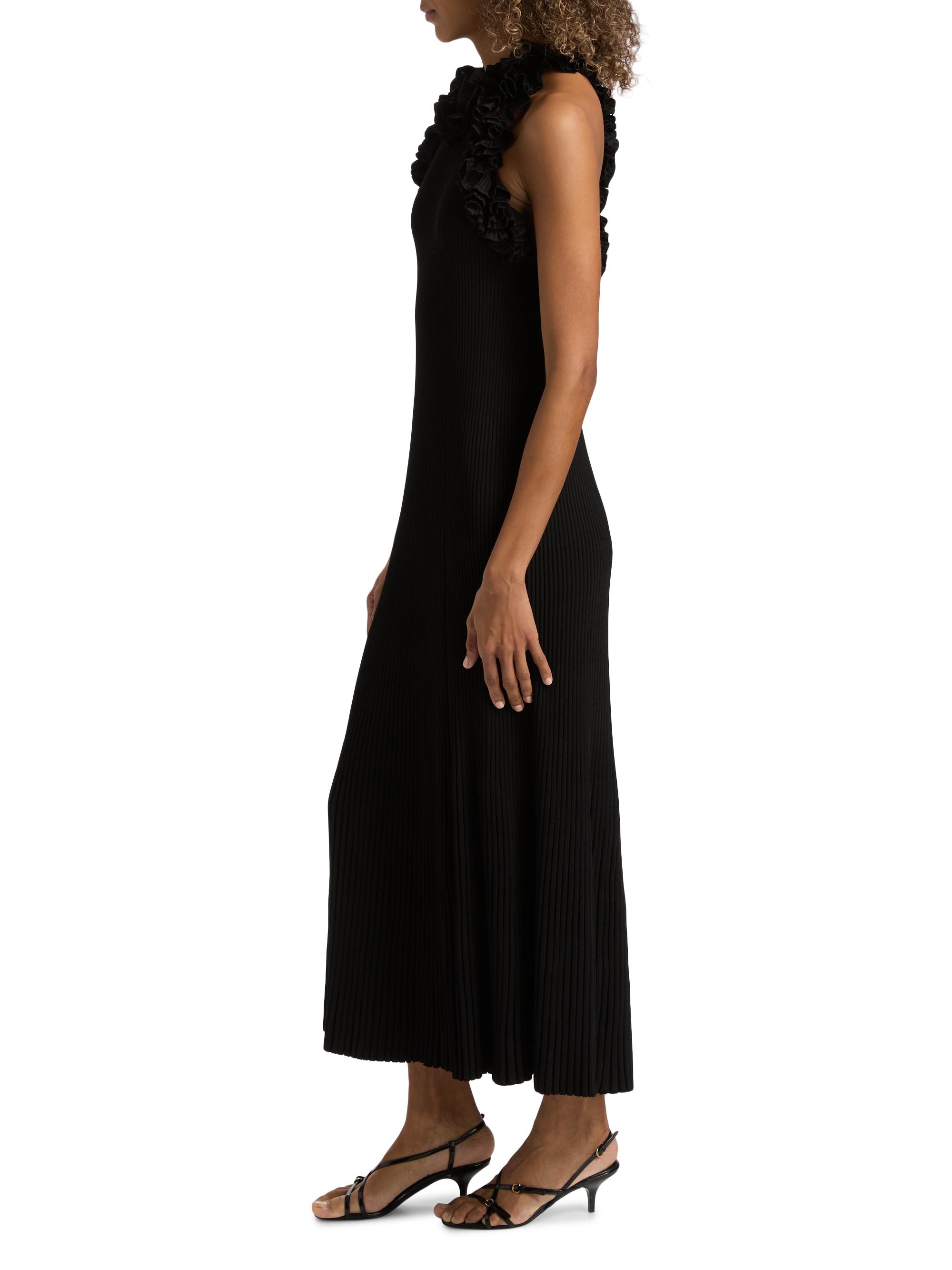 Zimmermann Luna Ruffle Compact Rib-Knit Midi-Dress | Saks Fifth Avenue