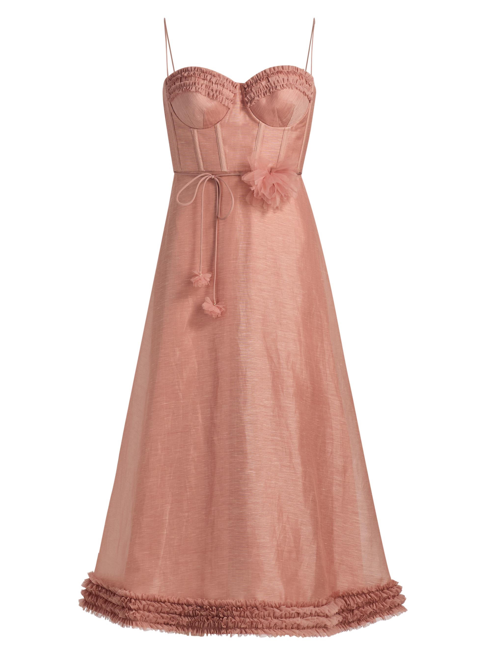 white christmas dresses Zimmermann Lucky Corset Midi Dress – CNB Dress Hire