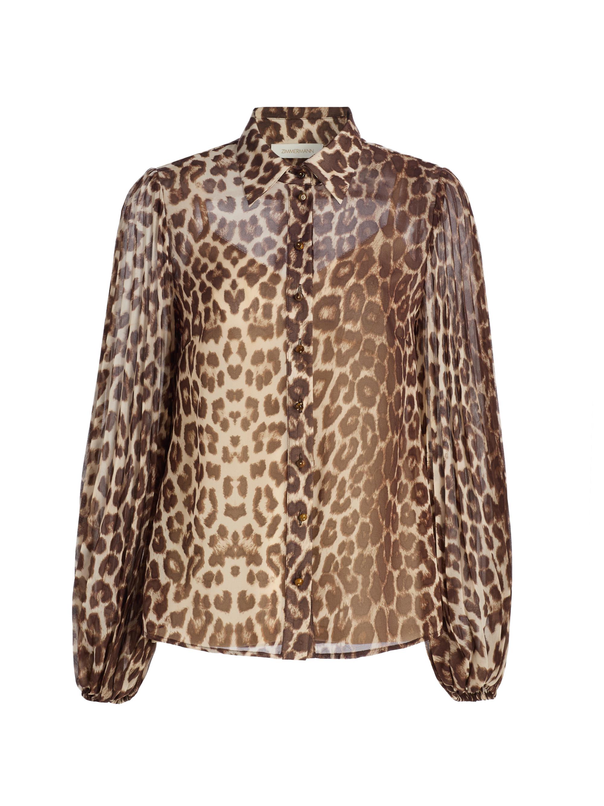 Zimmermann Crush Ruffled Floral Tieneck Shirt | Saks Fifth Avenue