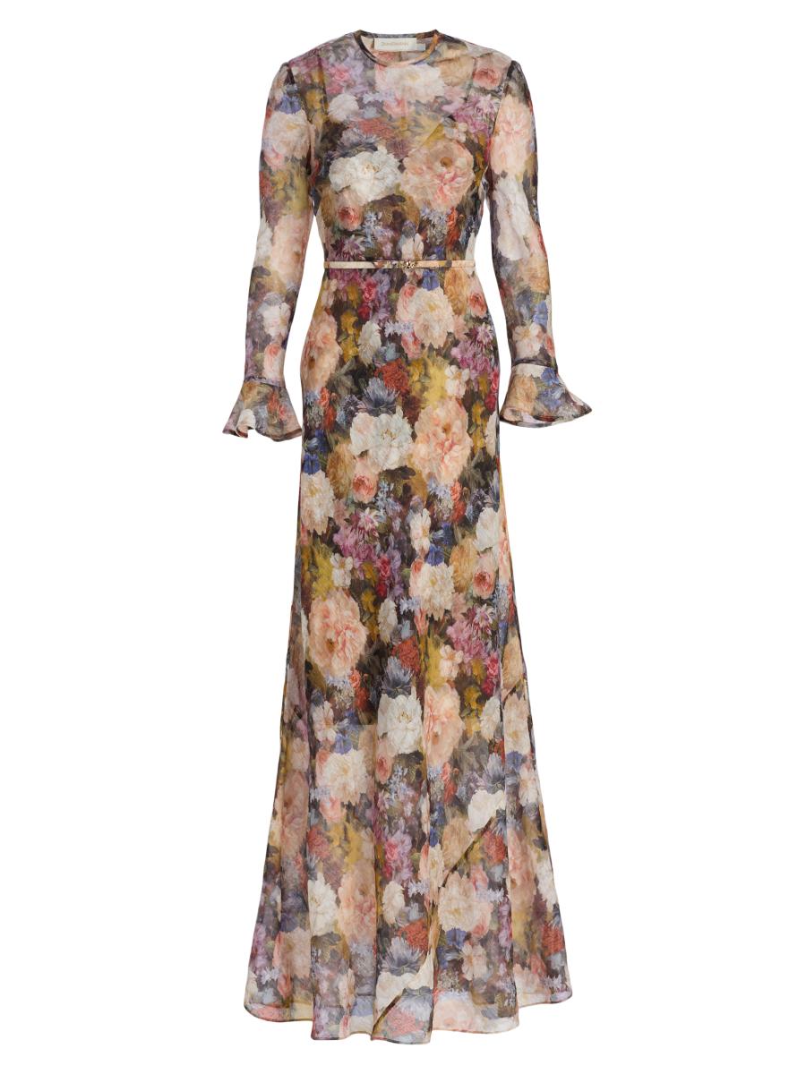 Zimmermann Alchemy Linen-Silk Maxi Dress | Saks Fifth Avenue