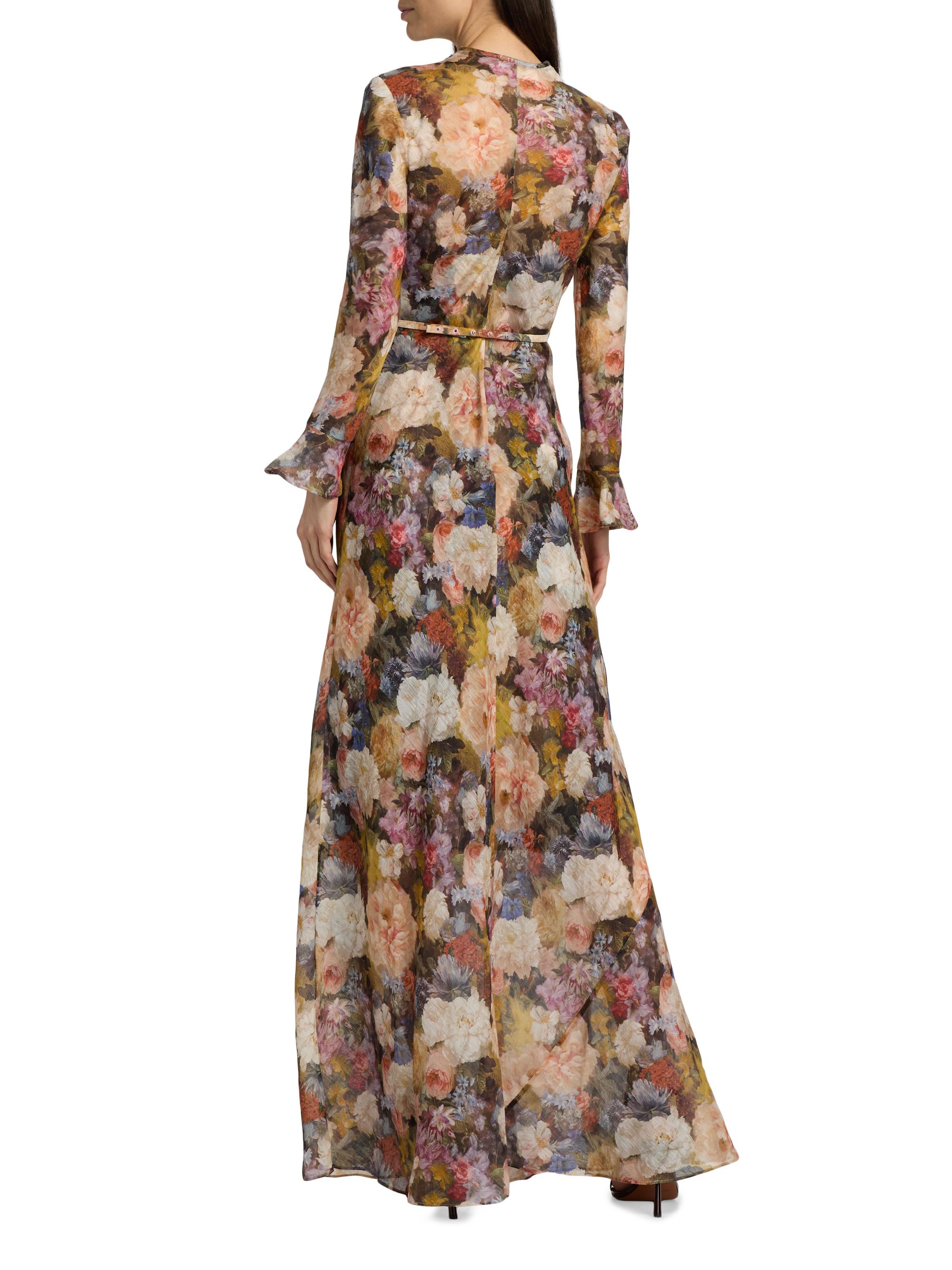 Zimmermann Women's Alchemy Linen-Silk Maxi Dress - Rosette | Thumbnail 5
