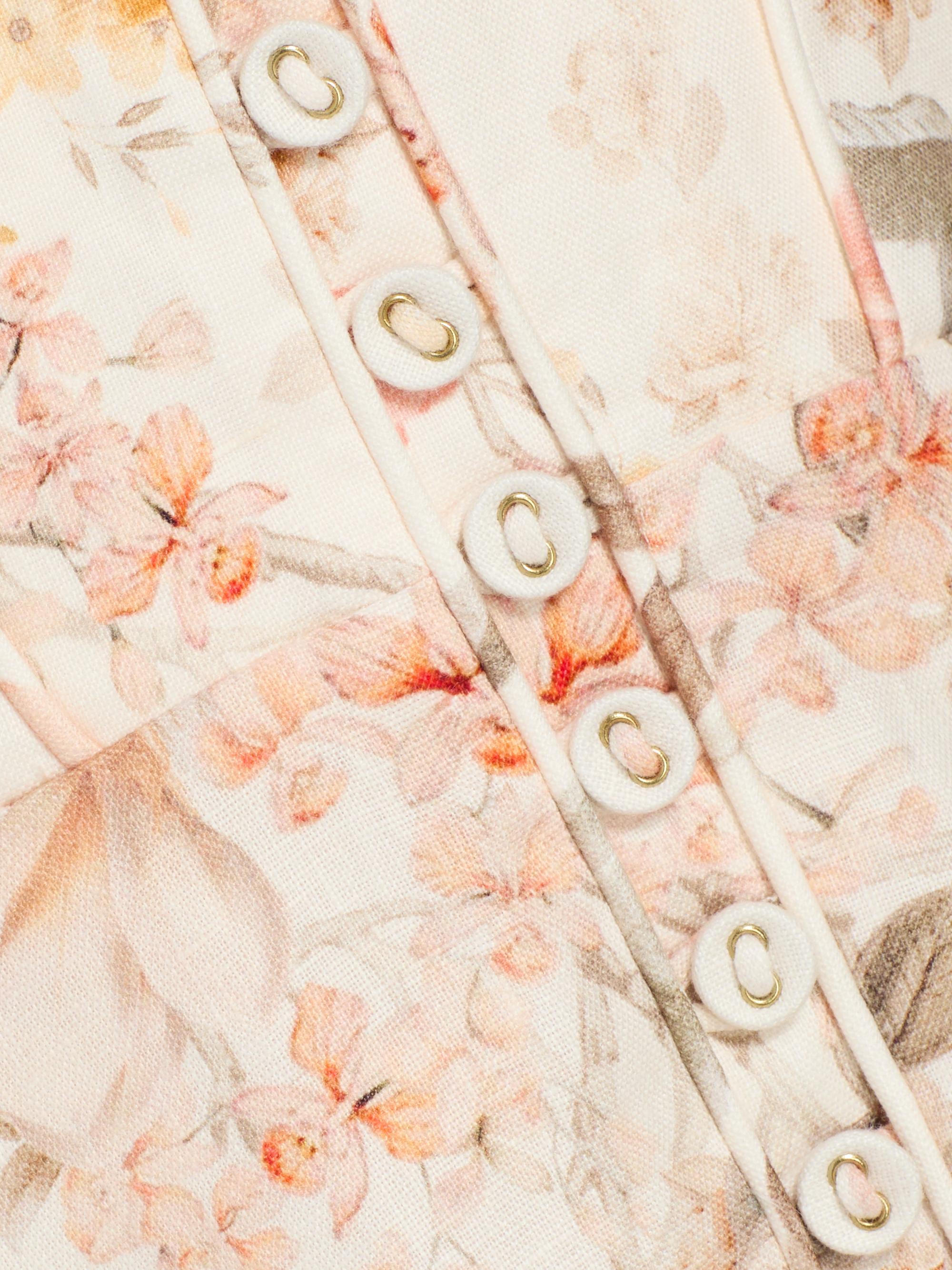Zimmermann Kindred Spirit Luna Linen Picnic Midi-Dress | Saks