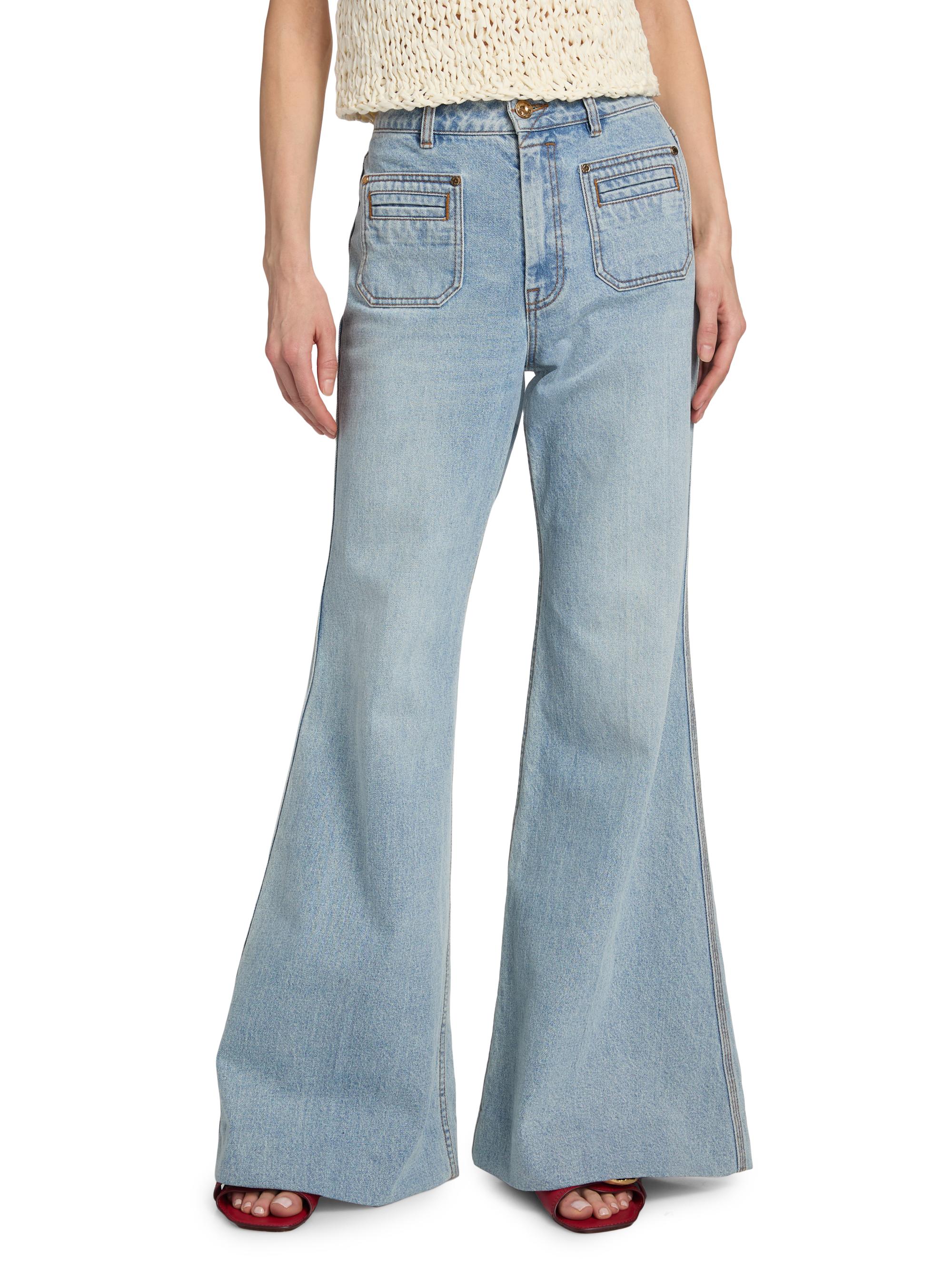 Zimmermann Stretch Cotton Flared Jeans | Saks Fifth Avenue