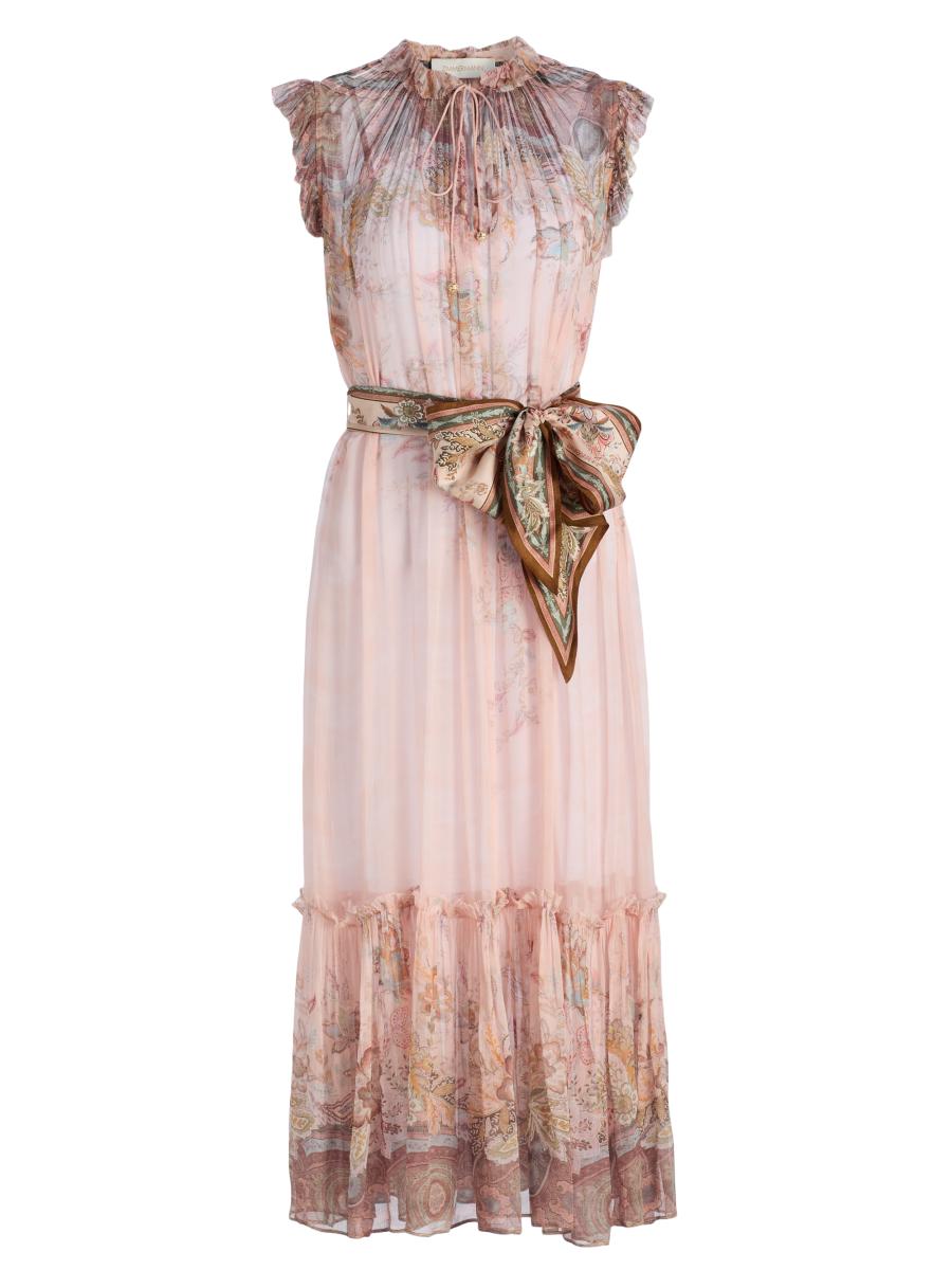 Zimmermann Alchemy Floral Midi-Dress | Saks Fifth Avenue