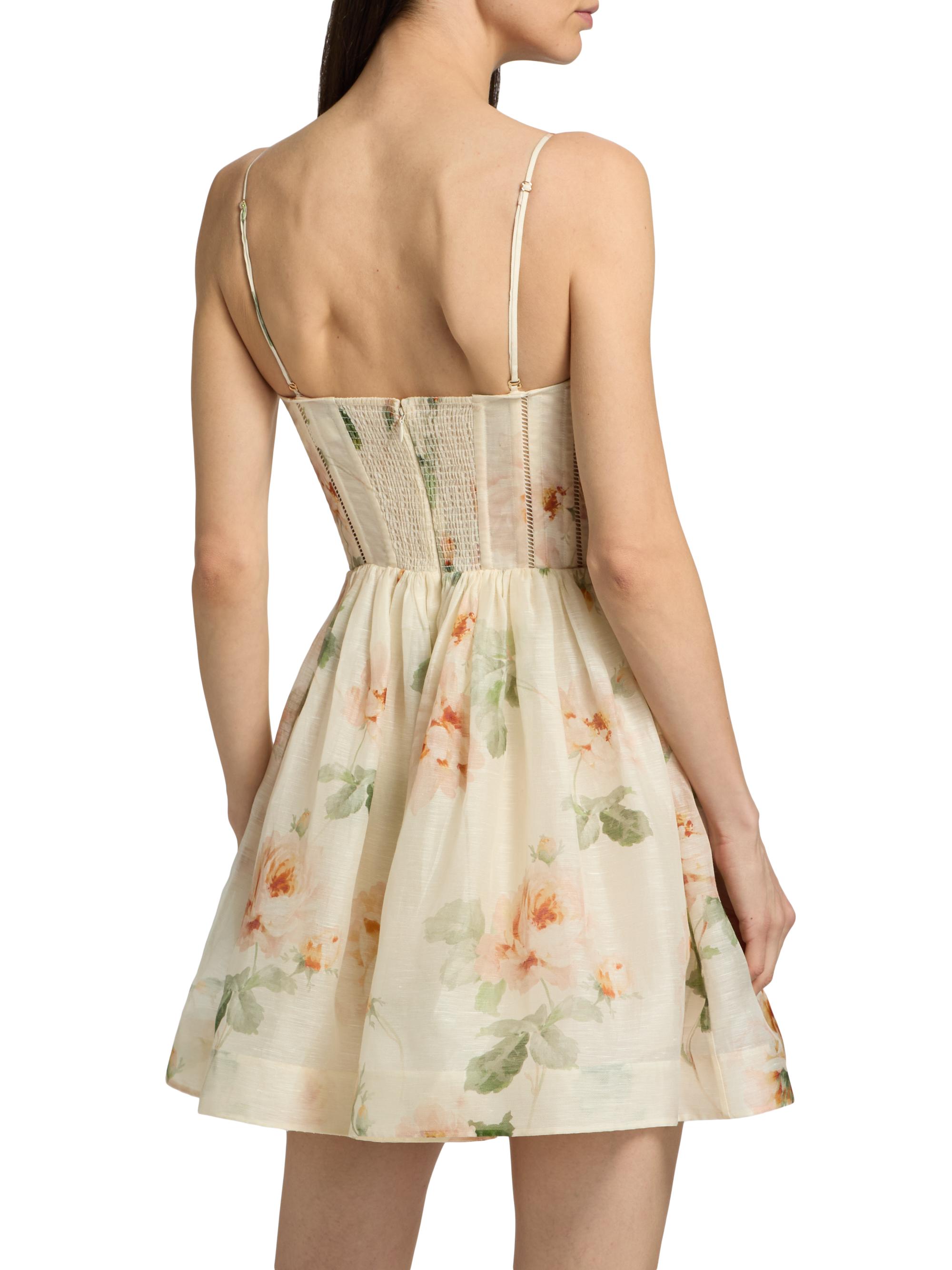 zimmermann bliss floral corset-style cocktail dress Bliss Floral Print Corset Dress (Women)