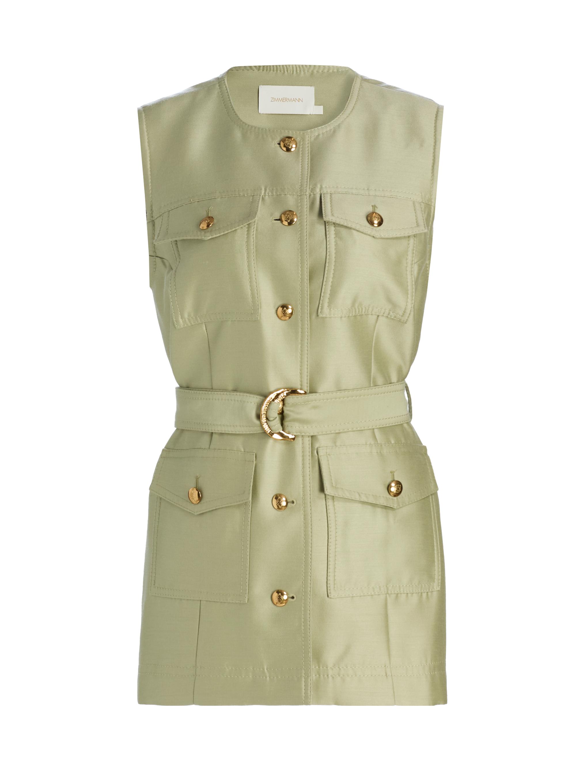 green evermore dress Noble Navy Belted Suit Vest Dress Jet Black / Small main image 1
