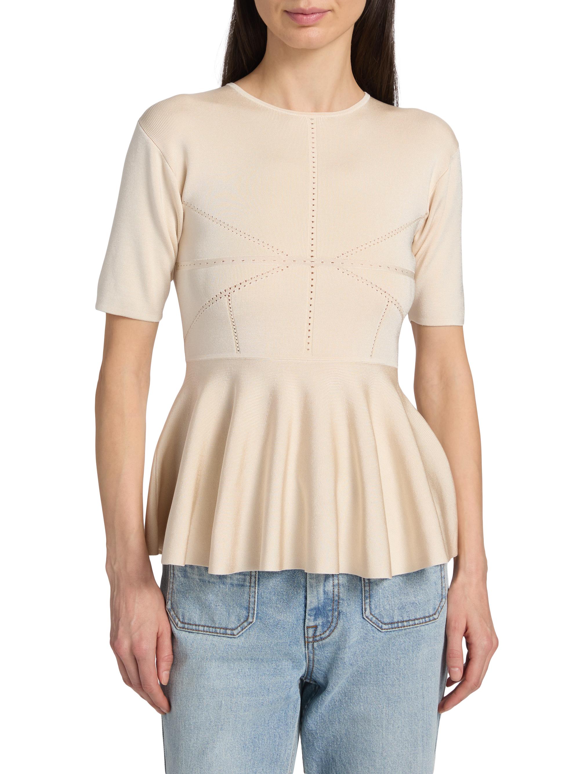 Zimmermann Luna Peplum Top | Saks Fifth Avenue