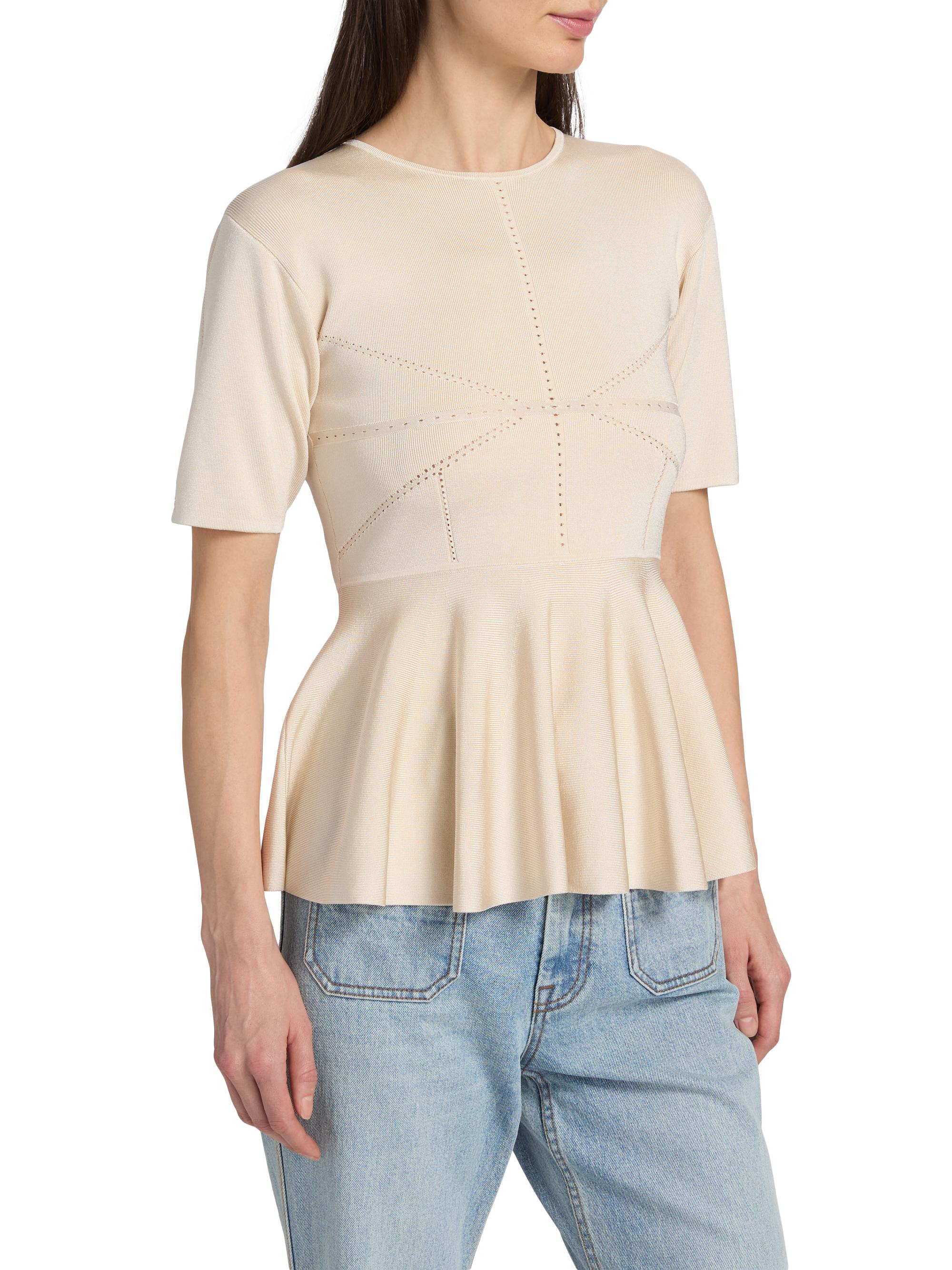 Zimmermann Luna Peplum Top | Saks Fifth Avenue
