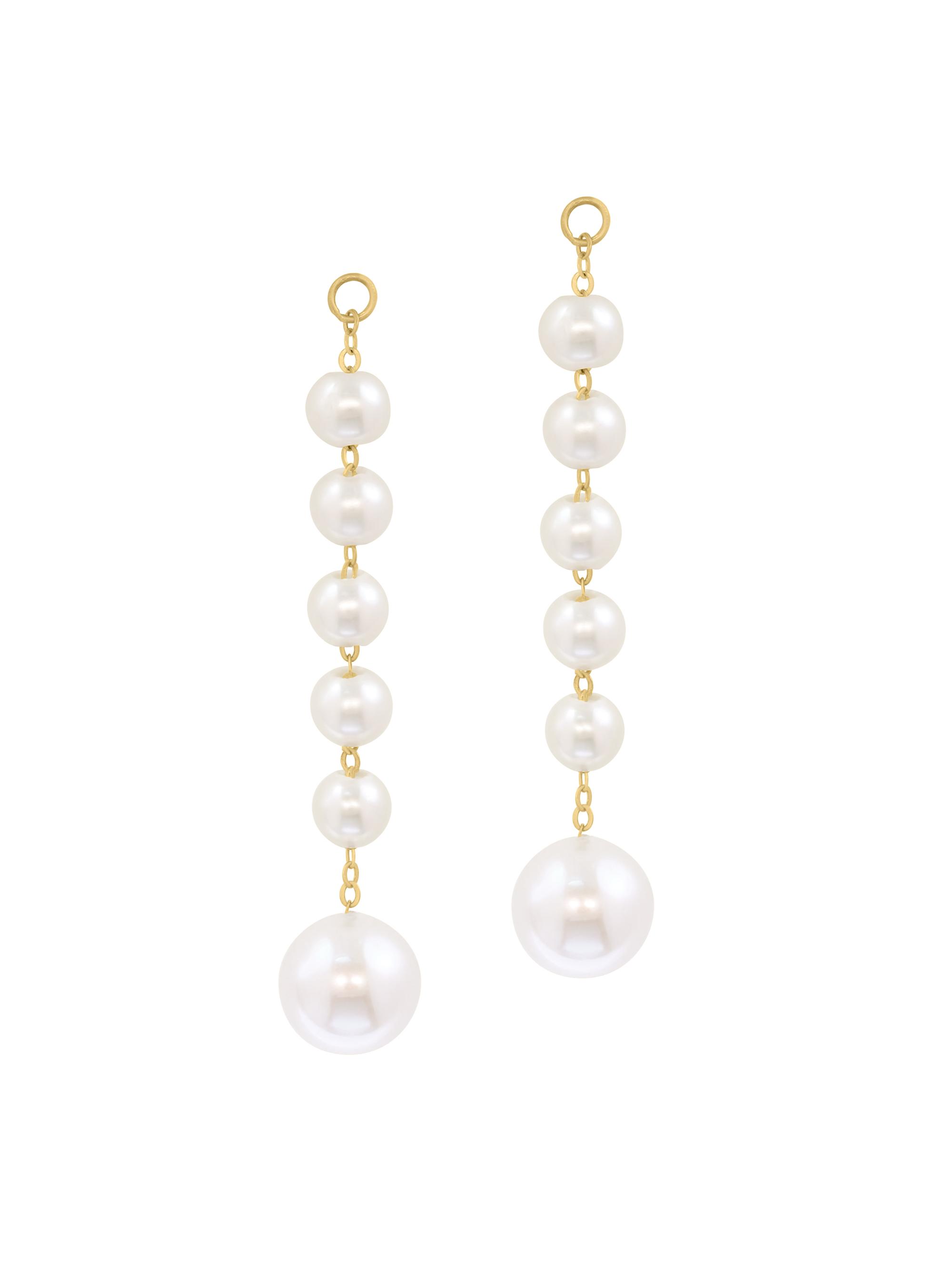 Saks Fifth Avenue Collection Women's 18K Yellow Gold & Freshwater Pearl Drop Earrings - Yellow Gold