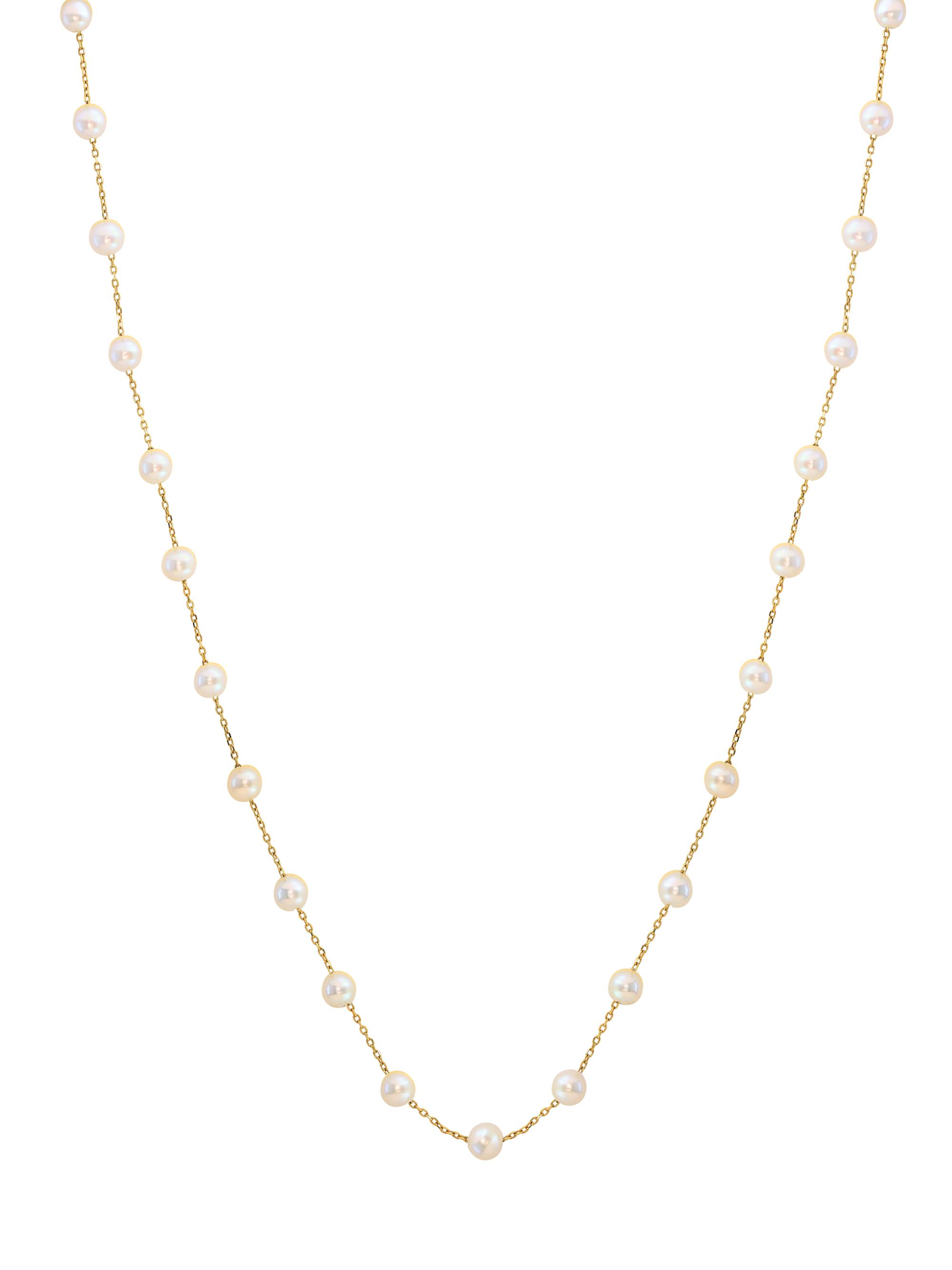 Saks Fifth Avenue Collection Women's 18K Yellow Gold & Cultured Freshwater Pearl Necklace - Yellow Gold