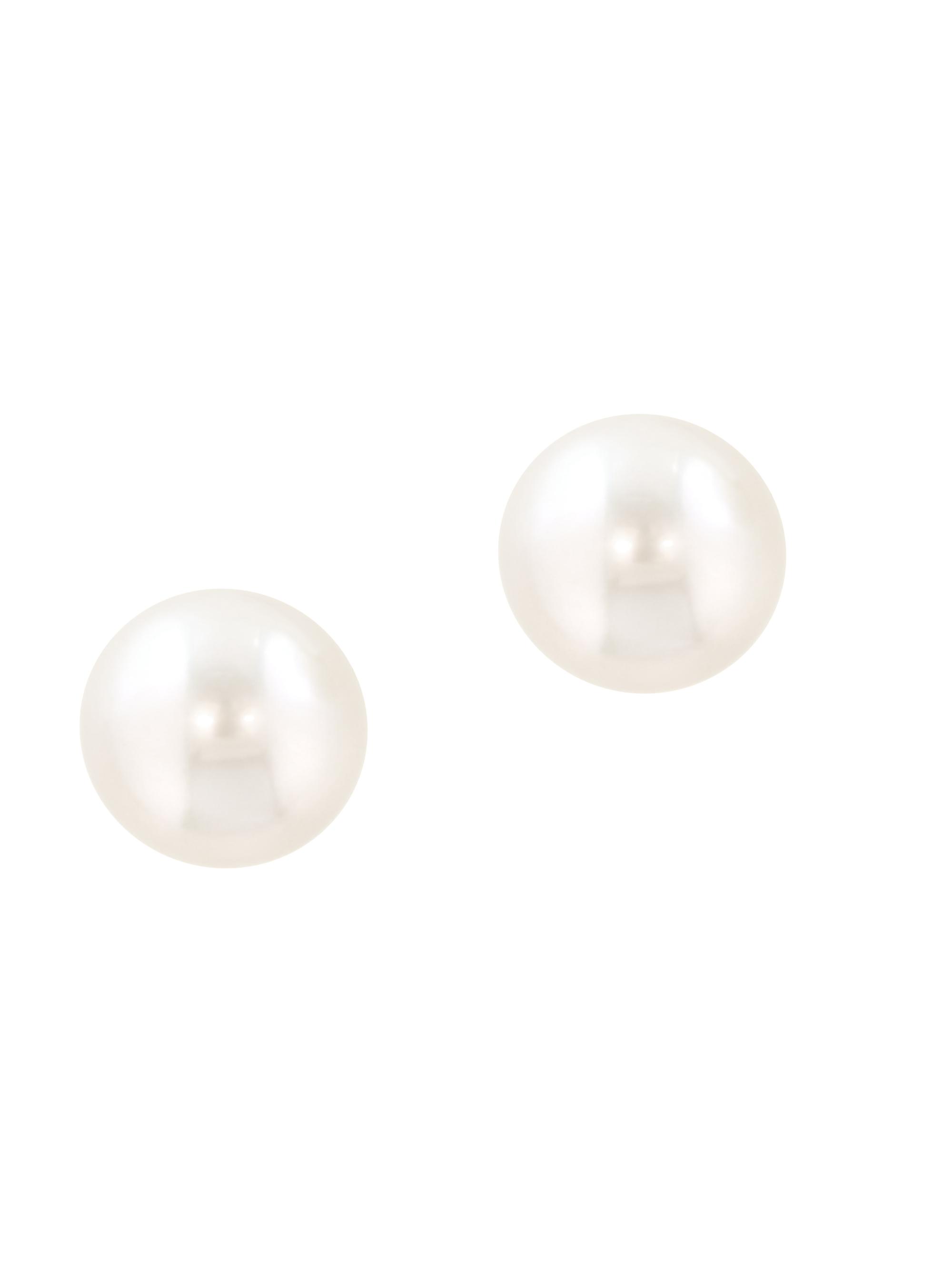 Saks Fifth Avenue Collection Women's 18K Yellow Gold & Freshwater Pearl Stud Earrings/9MM - Yellow Gold