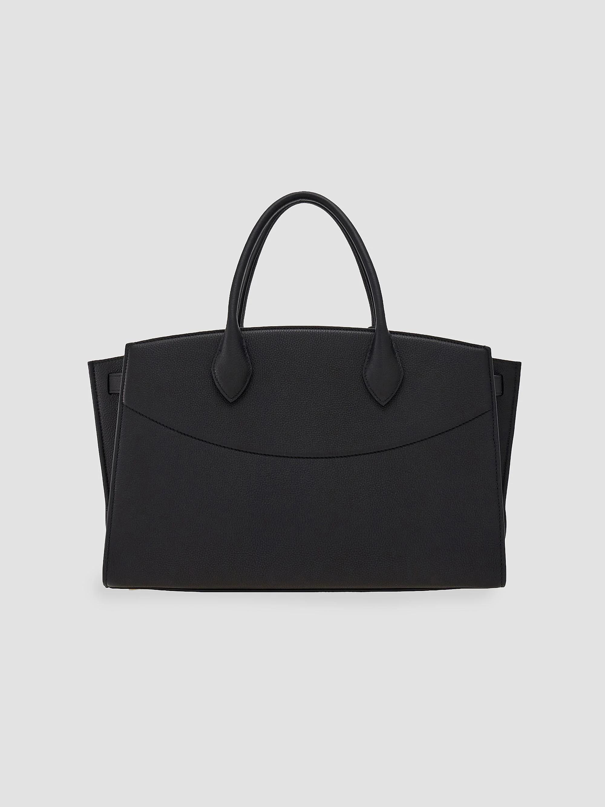 FERRAGAMO New Ferragamo Studio Soft Large Leather Top Handle Bag